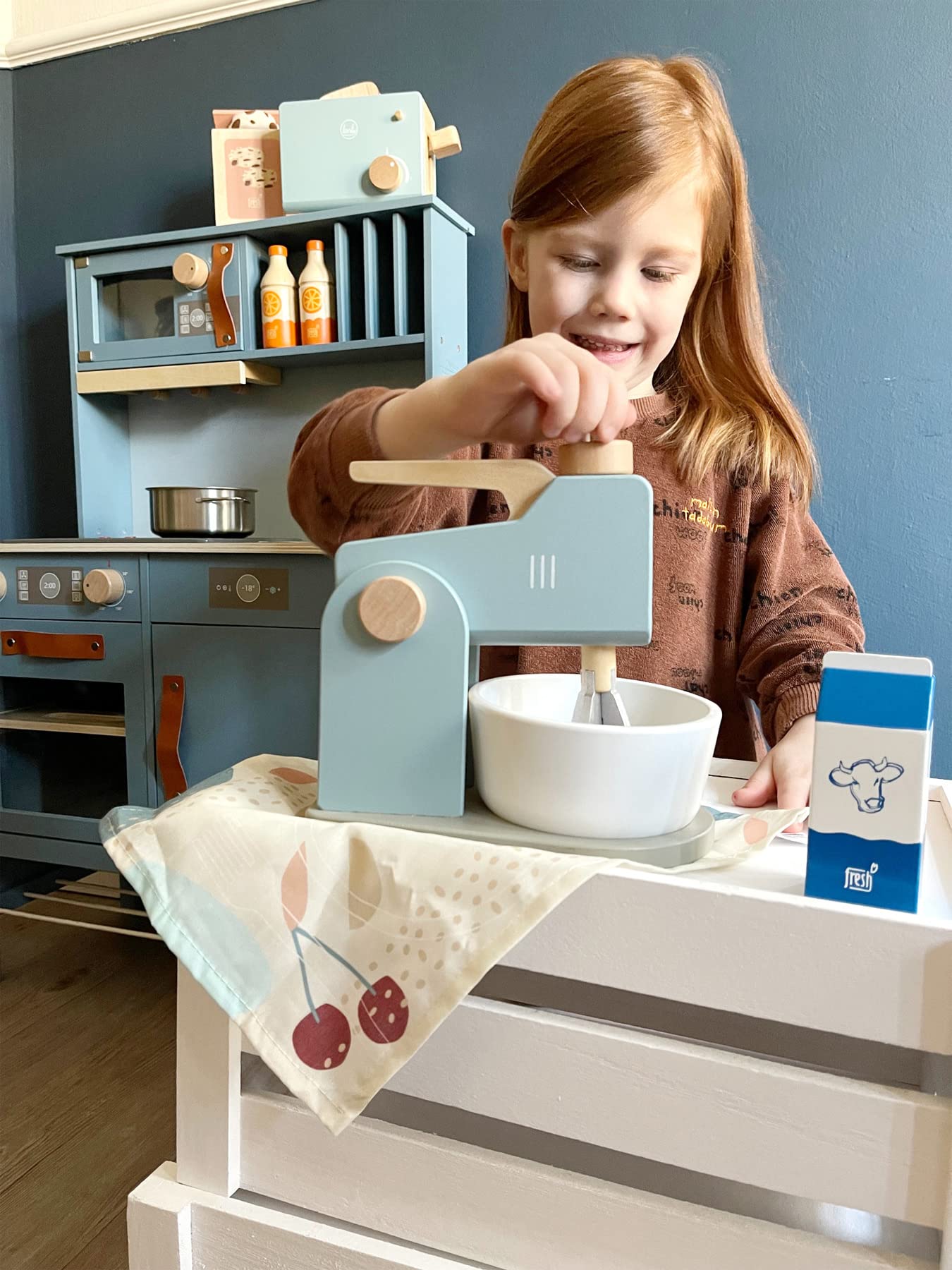 smallfoot tasty set mixer in legno con accessori