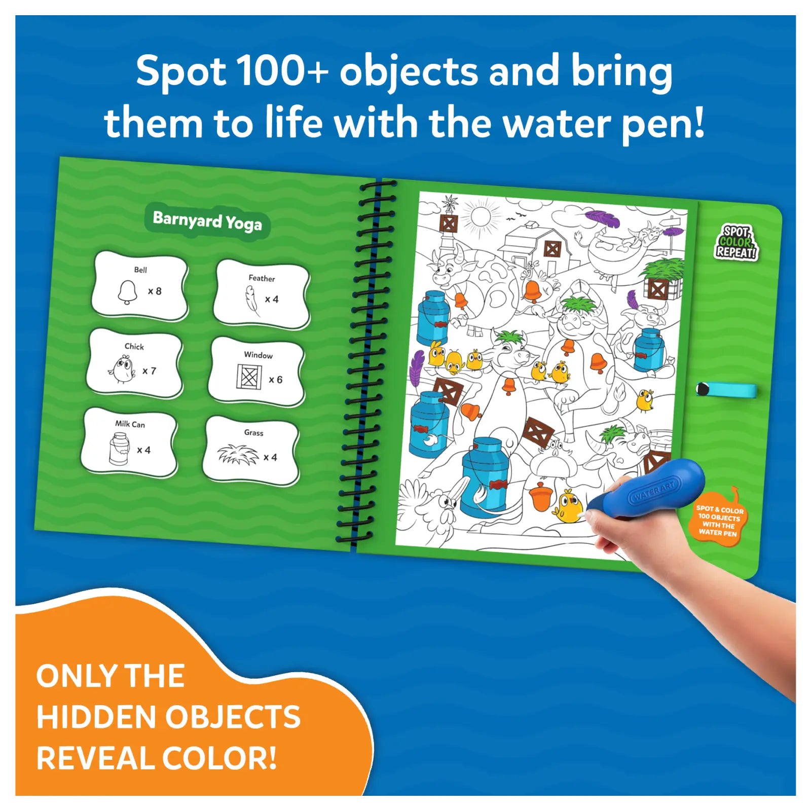 Skillmatics Water Spotter libro acqua animali 4-8 anni