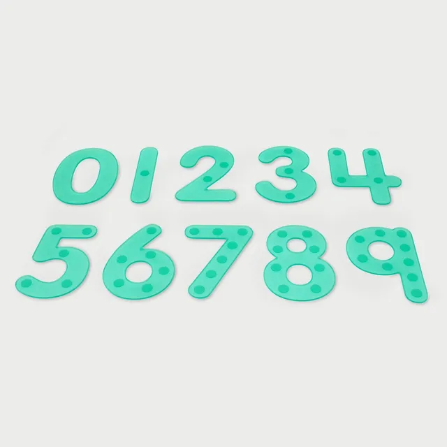 Tickit SiliShapes Dot Numbers numeri silicone verdi