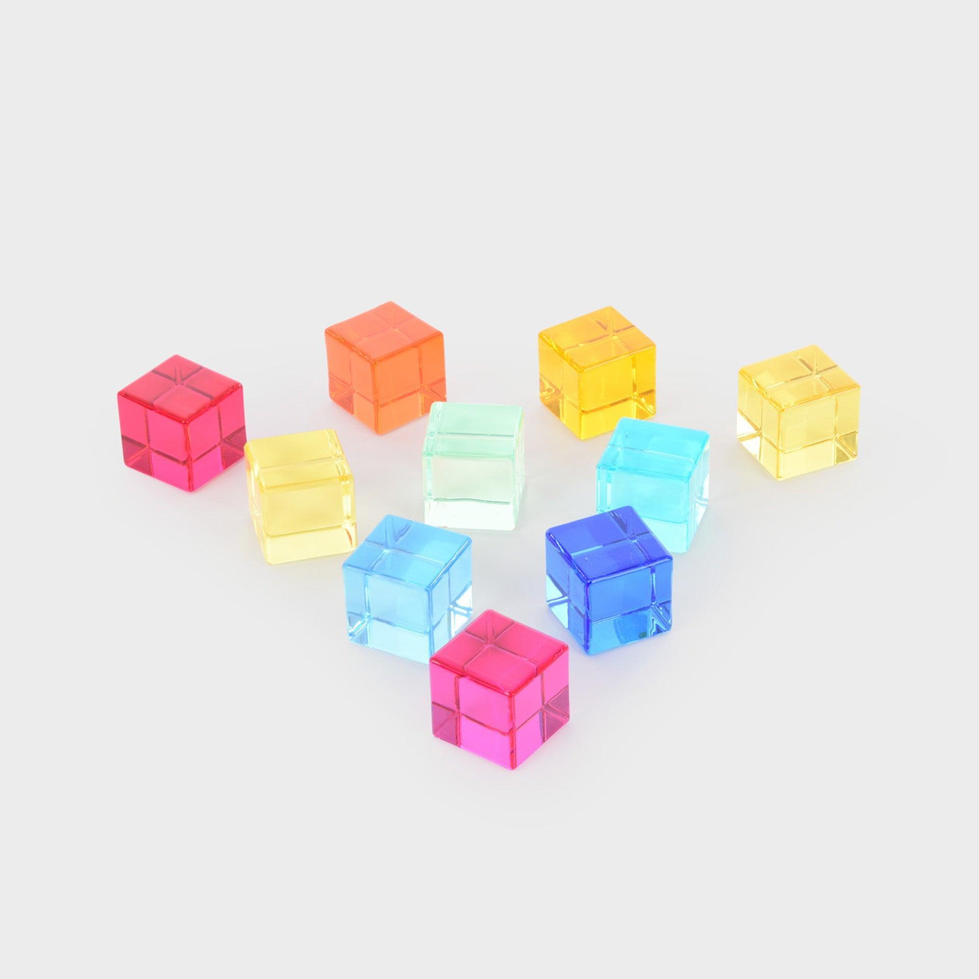 Tickit Gem Cubes cubetti 10 colori traslucidi
