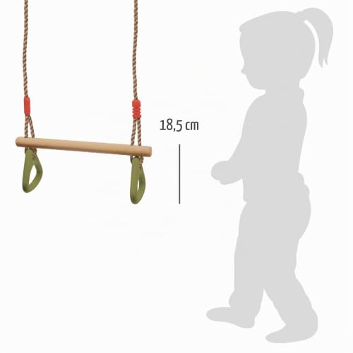 smallfoot Altalena 6120 2 in 1 anelli legno da 3 anni