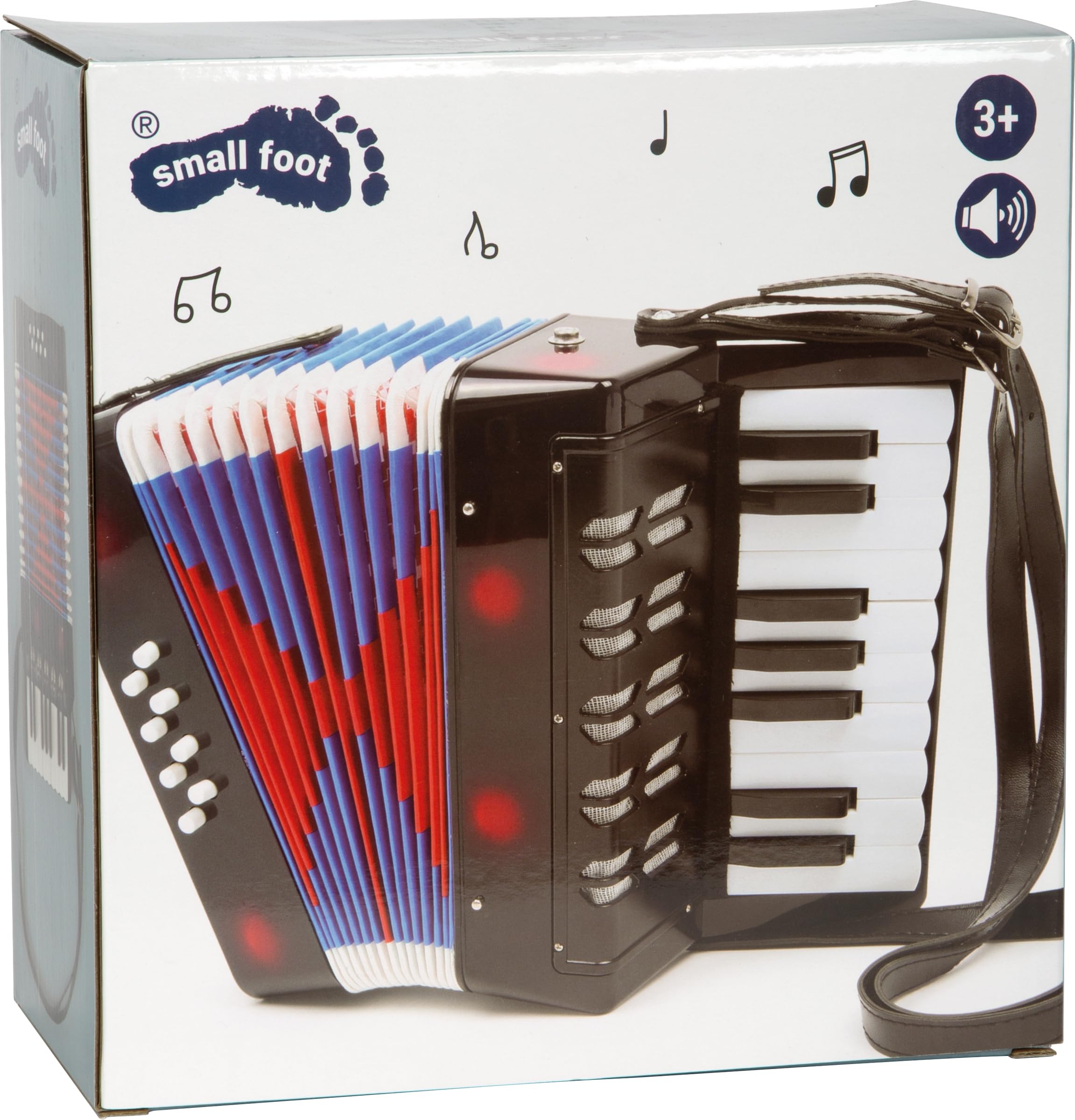 small foot Classic fisarmonica nera per bambini