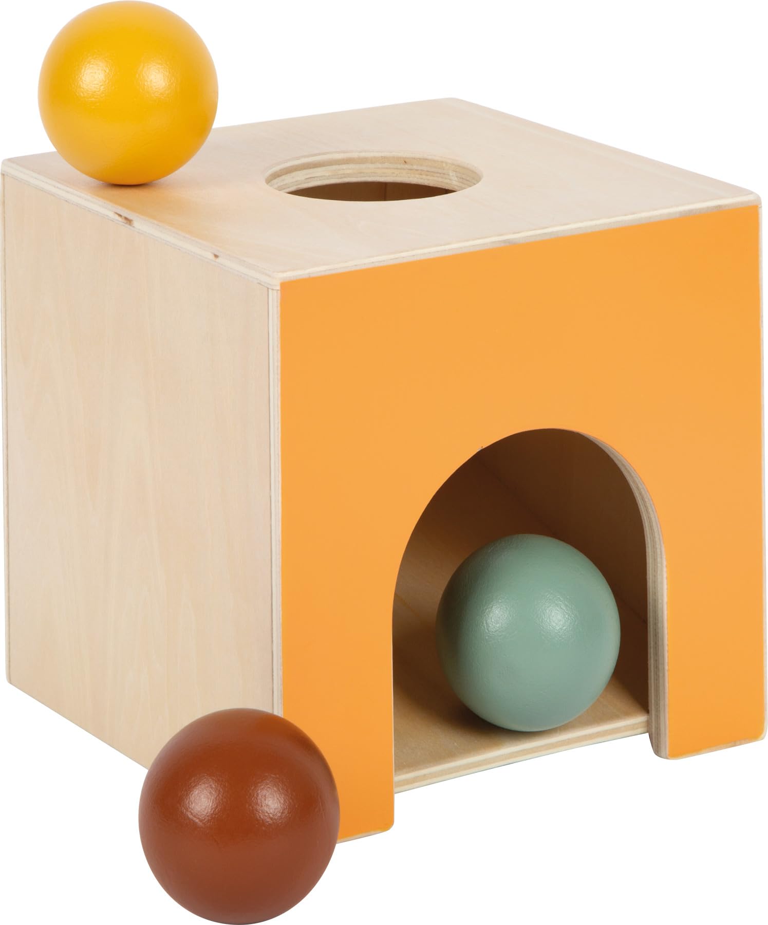 smallfoot 12744 scatola palline Montessori legno 3 palline