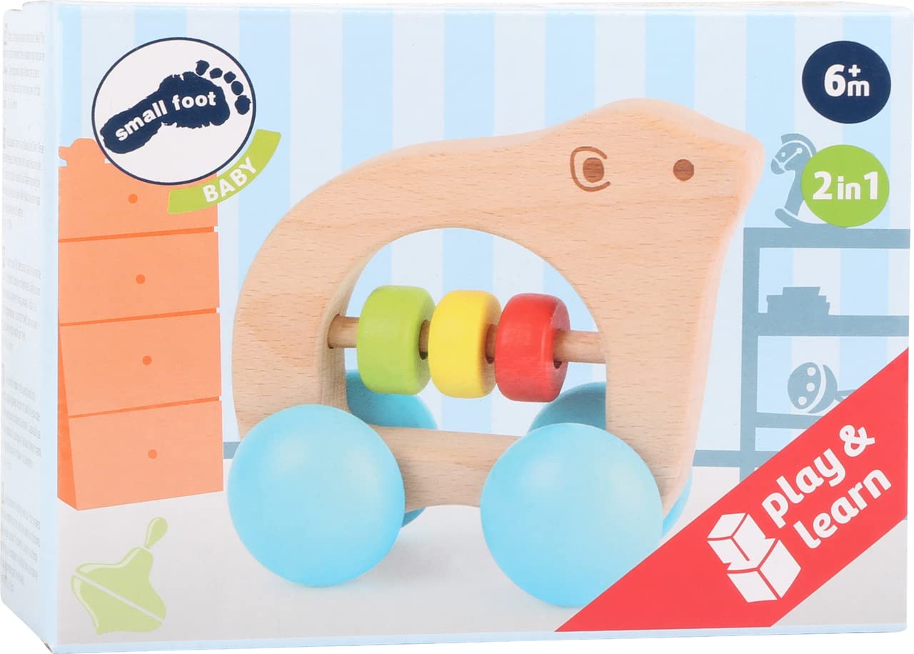 Small Foot 10708 orso trainabile legno naturale da tirare