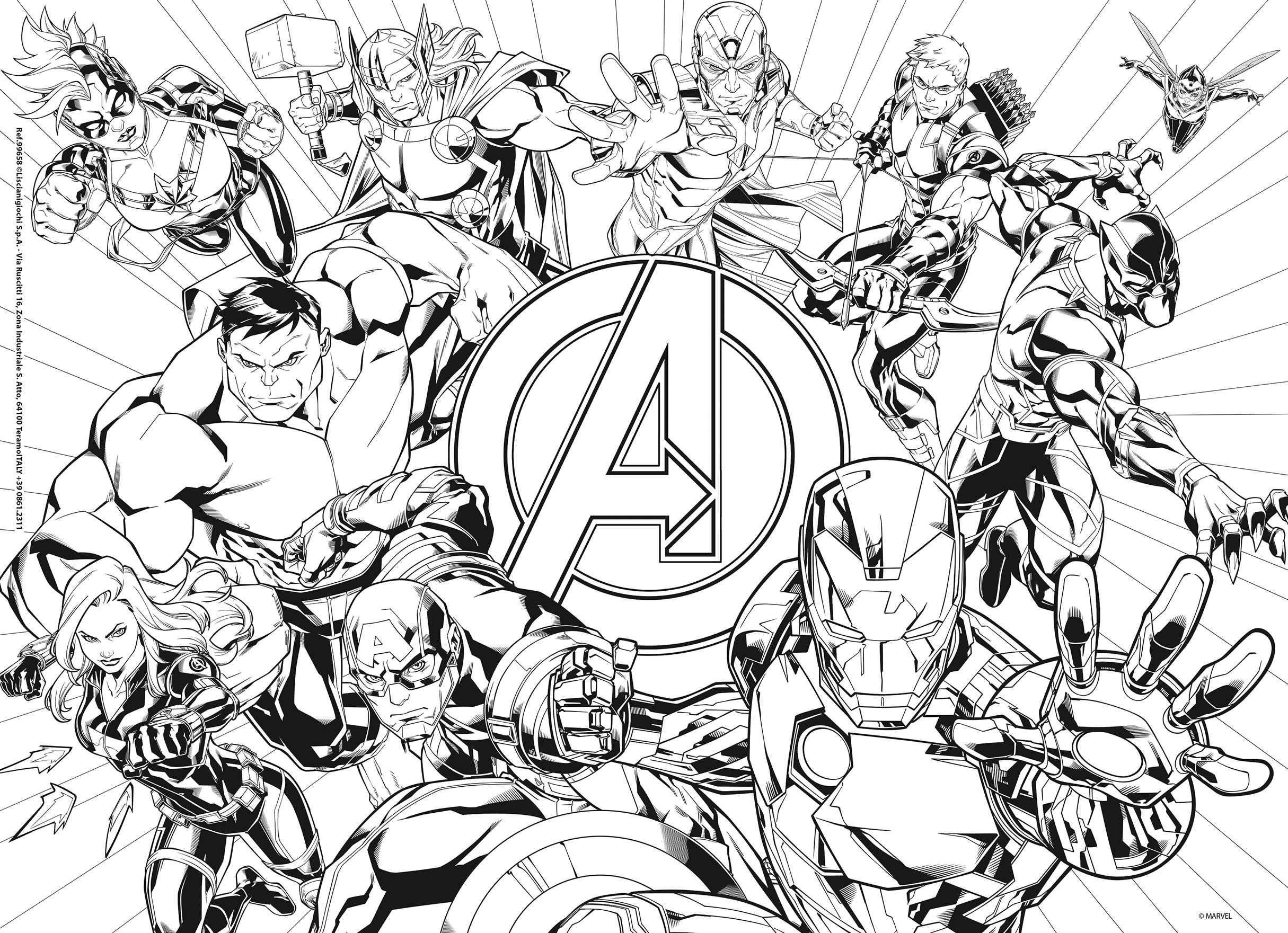 Lisciani Marvel Puzzle DF M-Plus 60 Avengers double-face