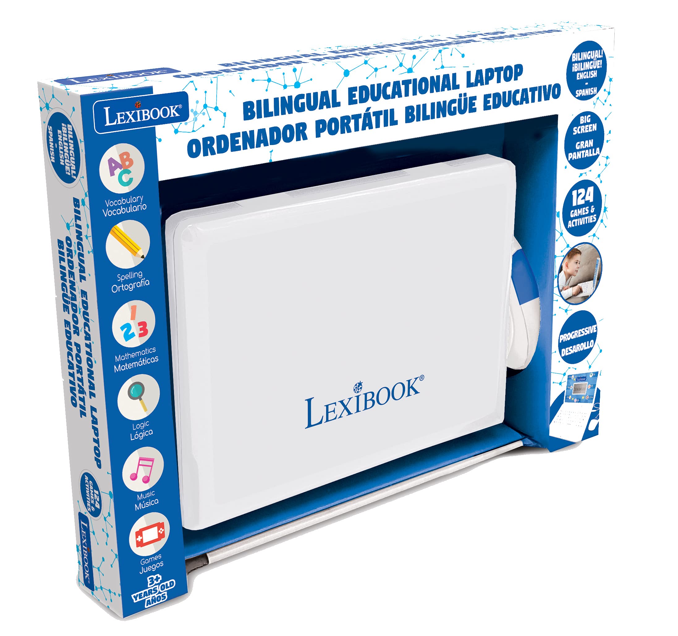 Lexibook JC598i2 laptop giocattolo bilingue 124 attività