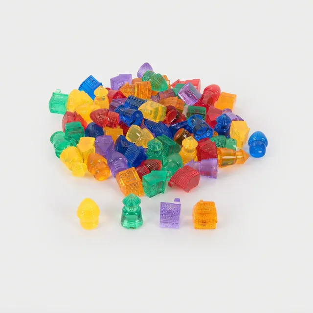 Tickit Translucent Colour Homes casette 72 pezzi traslucide