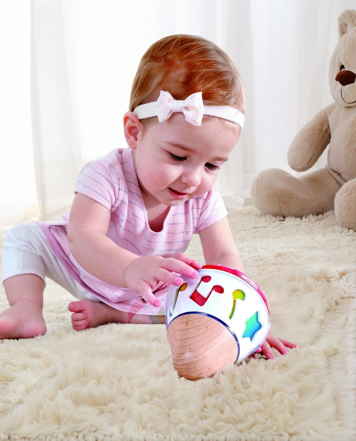Hape Carillon Trottola a Carica per Neonati con Melodia Dolce
