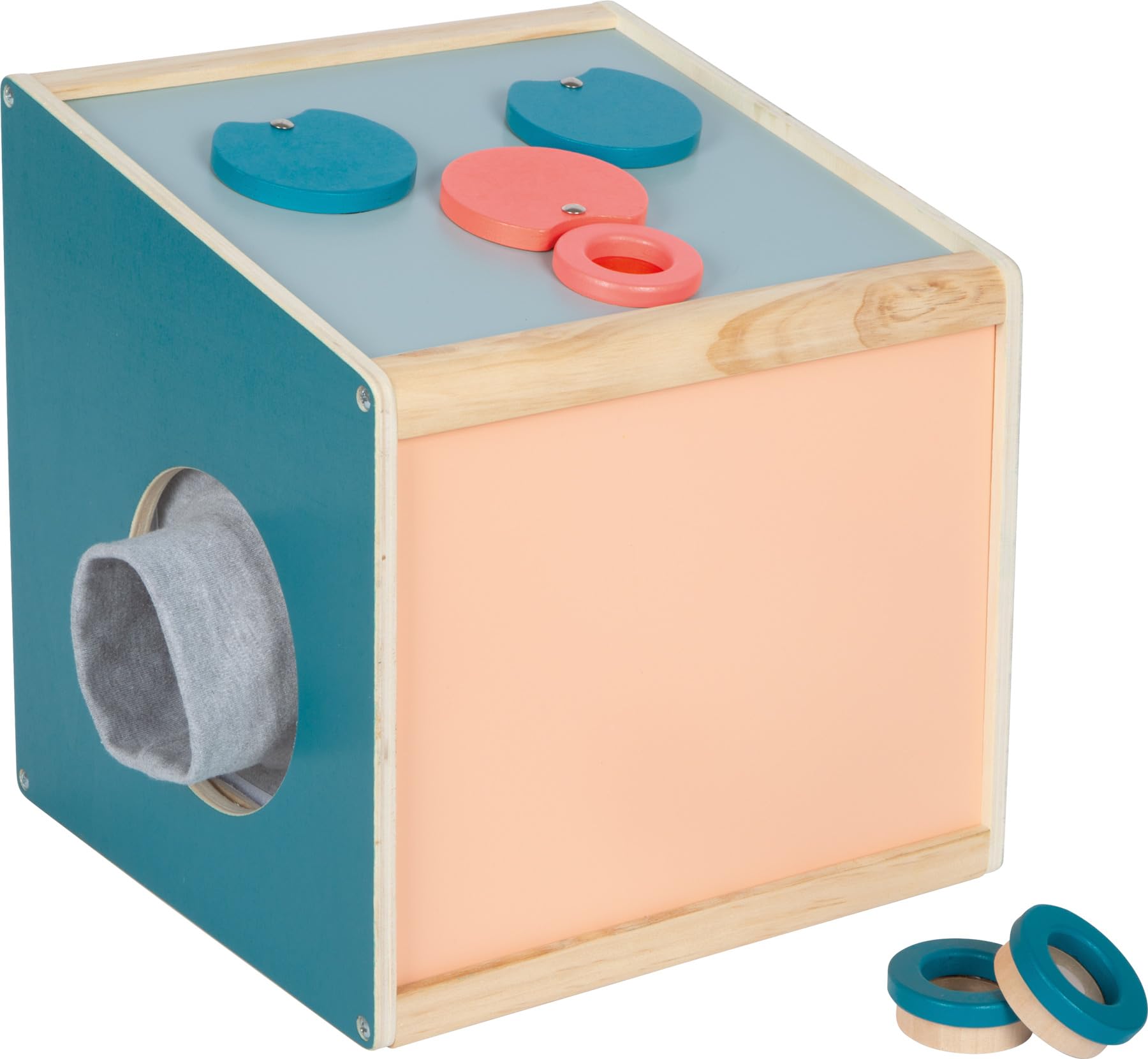 smallfoot Sensory scatola sensoriale legno tattile 3 lenti