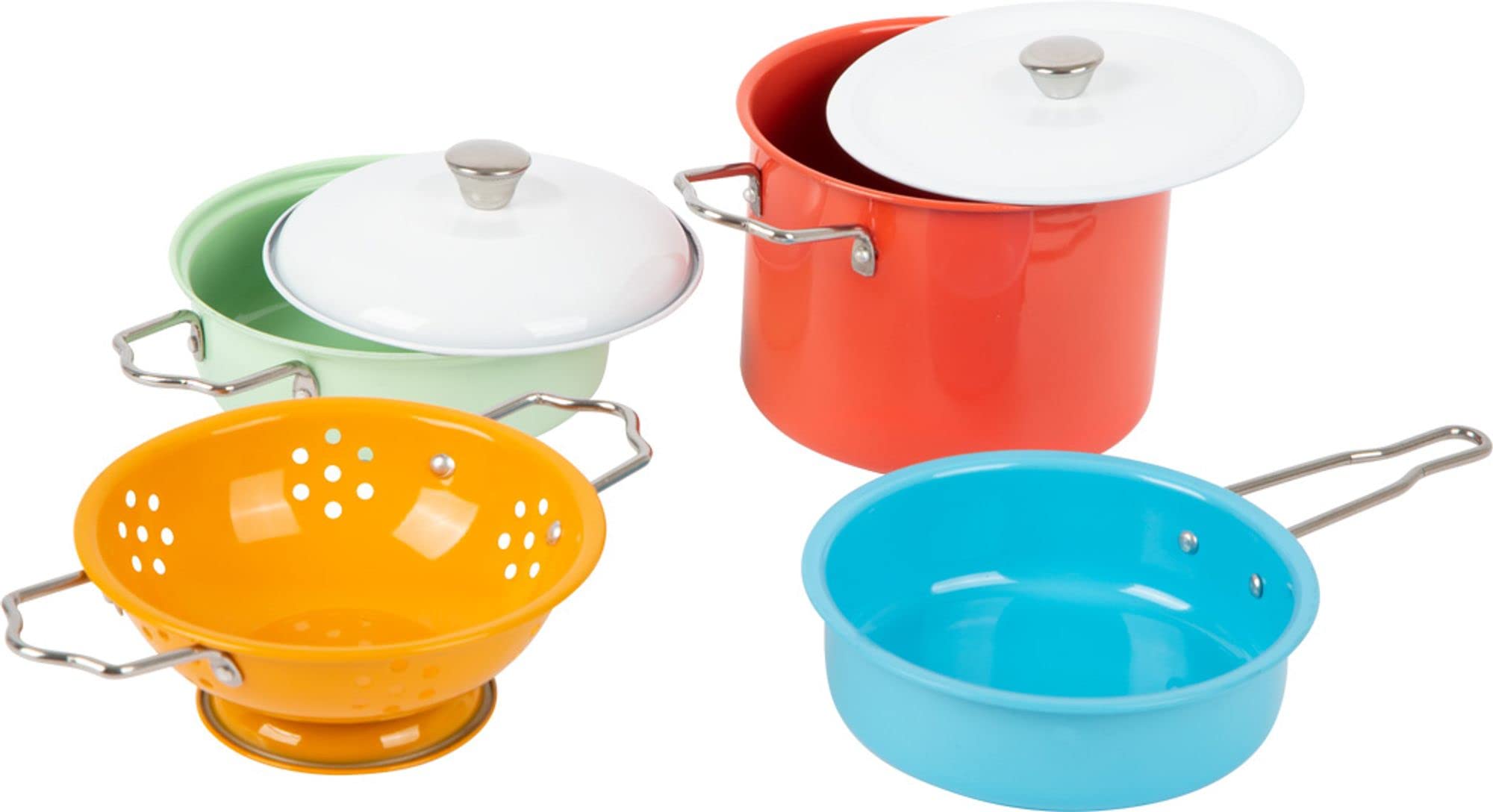 smallfoot set pentole acciaio cucina da gioco