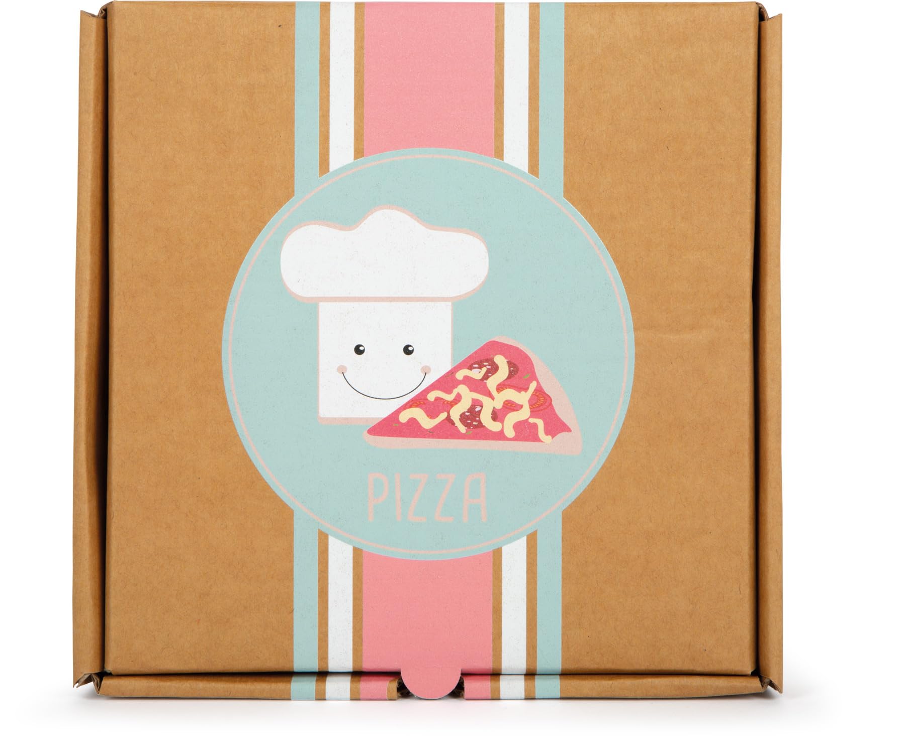 smallfoot set pizza giocattolo in legno con velcro da tagliare