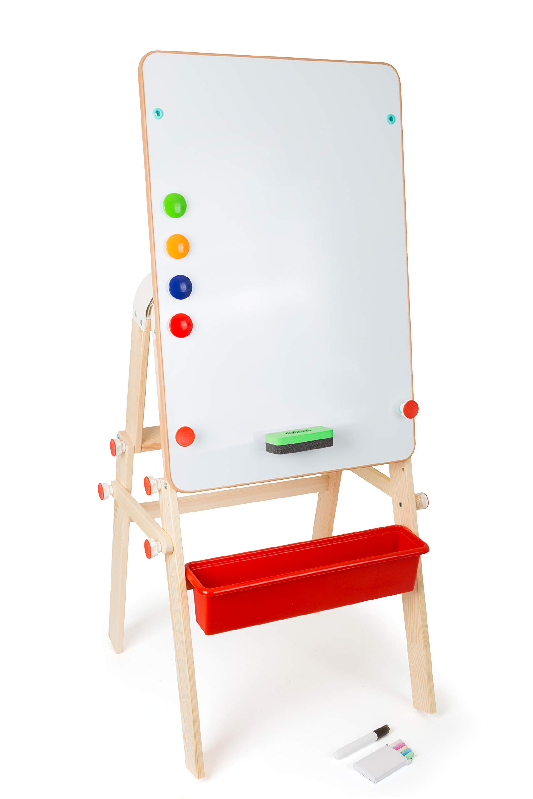 small foot 2 in 1 tavolo lavagna bambini multicolore legno