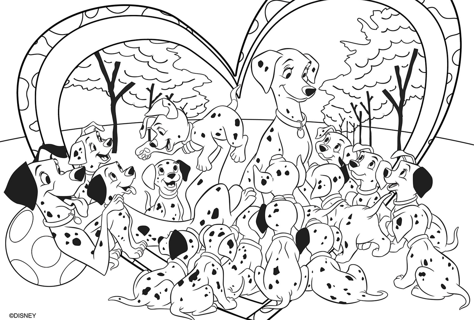 Lisciani Disney DF Maxi Floor 24 puzzle Carica 101 da colorare