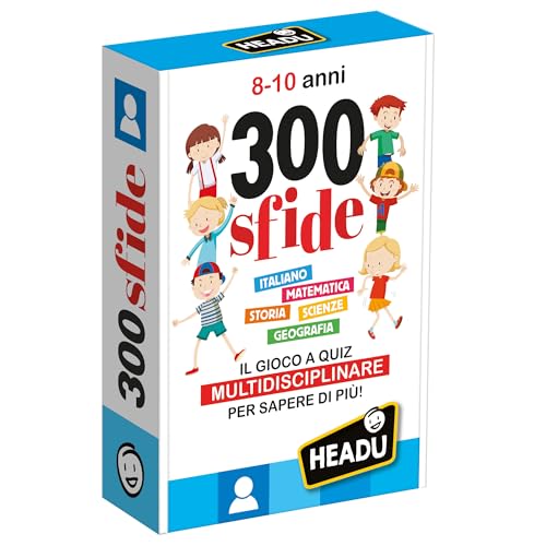 Headu 300 Sfide 8-10 Anni gioco quiz scuola primaria 500 quiz