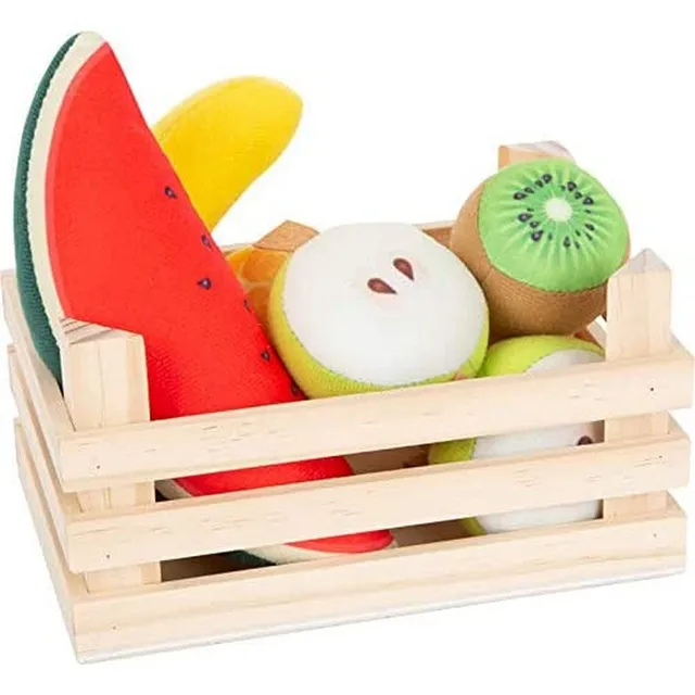 smallfoot 11687 set frutta stoffa gioco cucina 7 pezzi