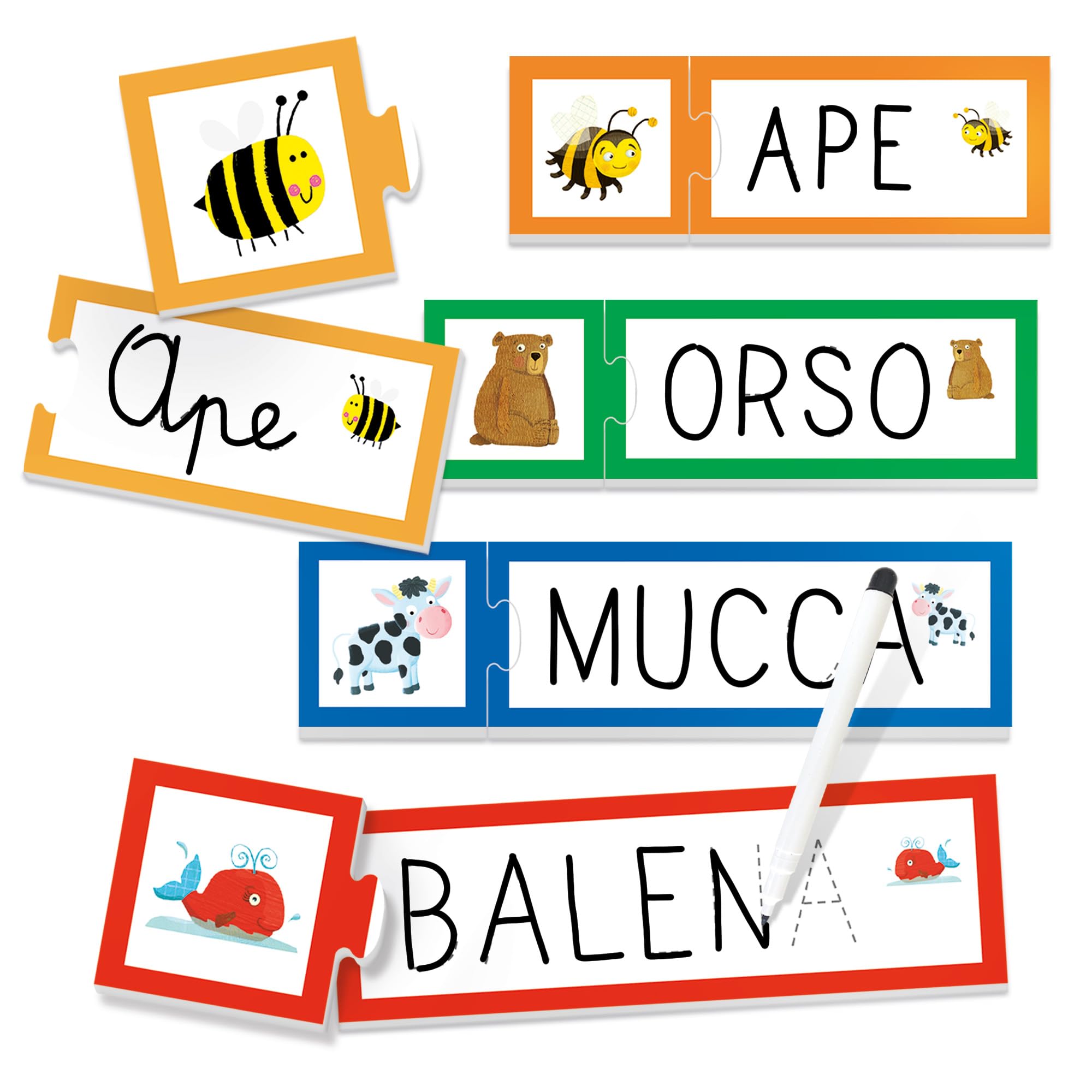 Headu Il Mio Primo Leggo e Scrivo Flashcards Alfabeto 3-6 Anni