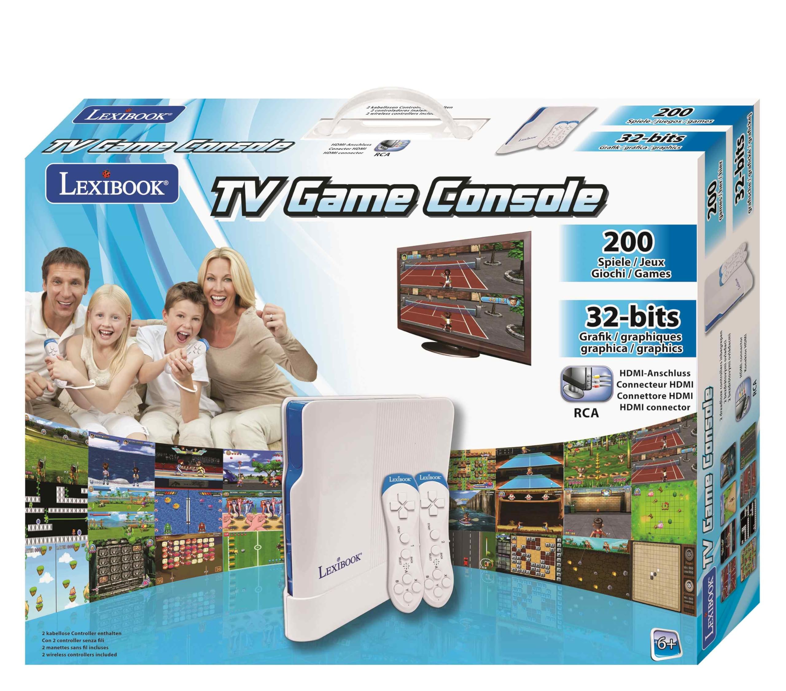 Lexibook JG7430LXB console 200 giochi 32-bit bianco/blu