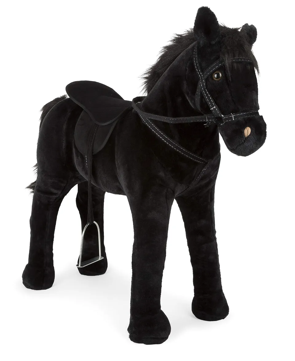 Small Foot 11176 cavallo giocattolo nero con suono