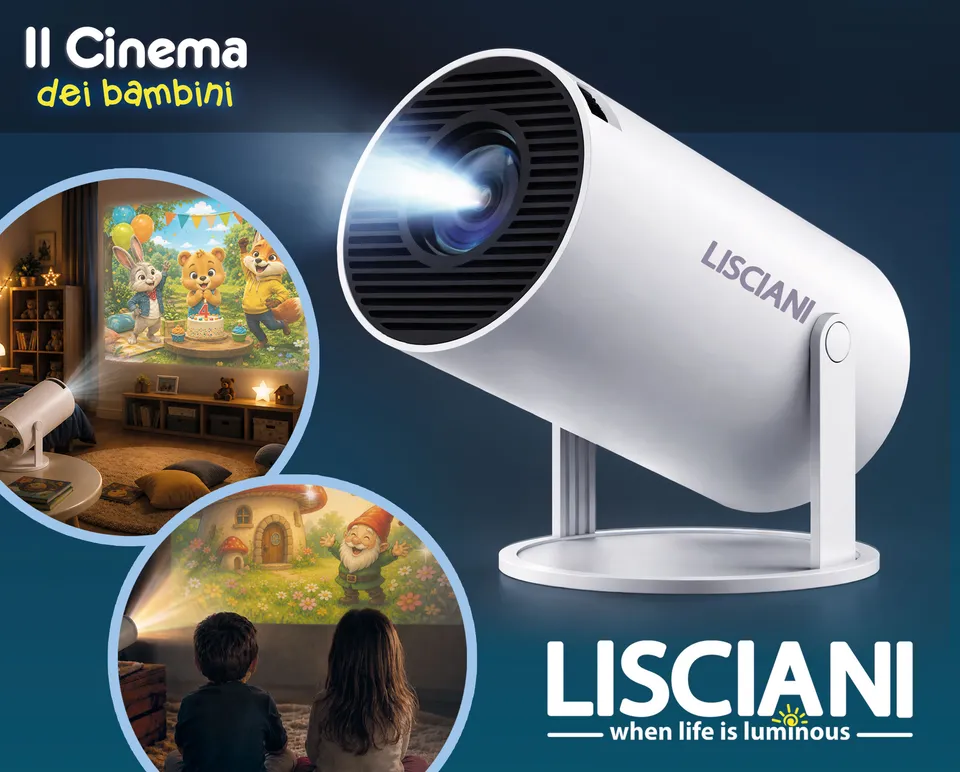 Lisciani Hi-Tech Cinema dei Bambini proiettore per cameretta