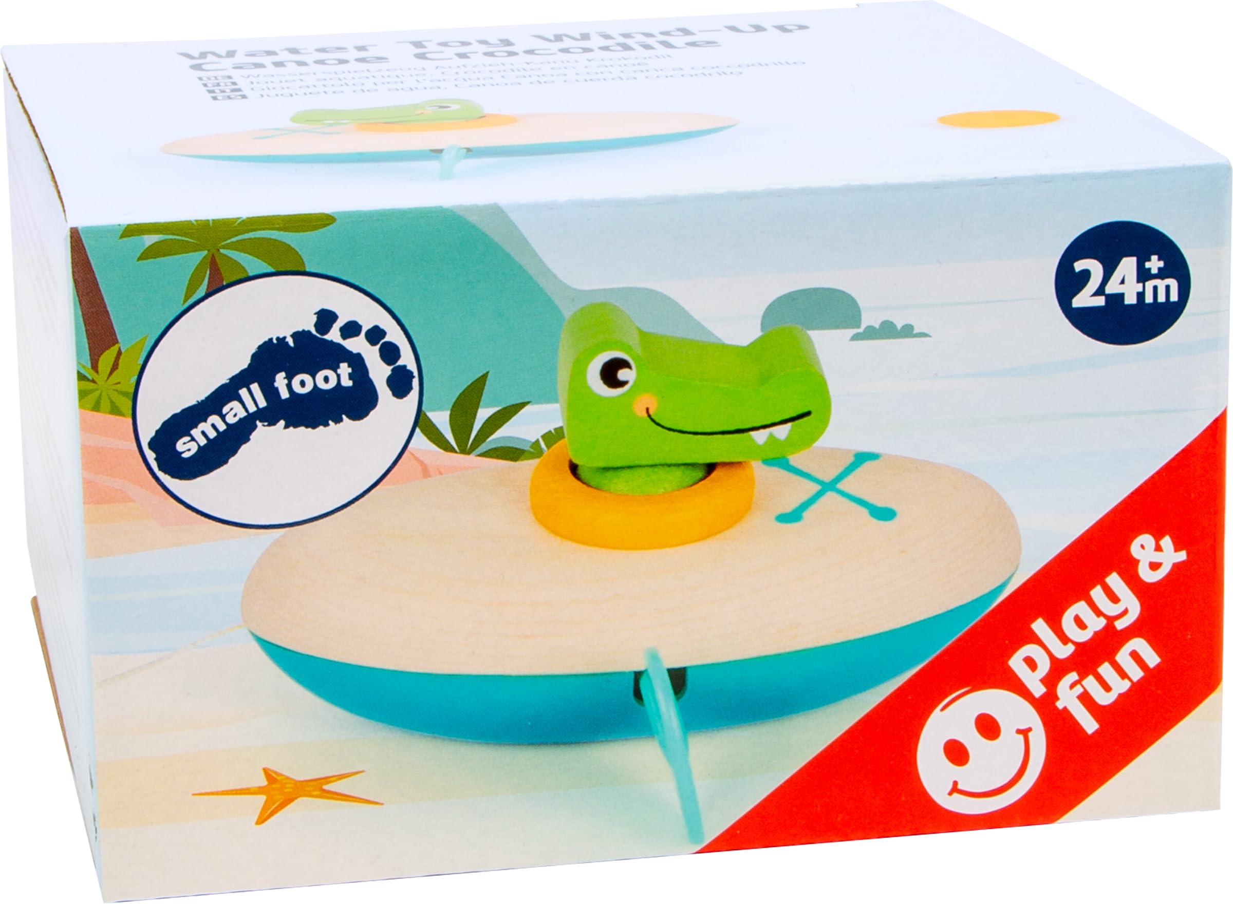 smallfoot 11655 canoa coccodrillo gioco bagnetto a carica