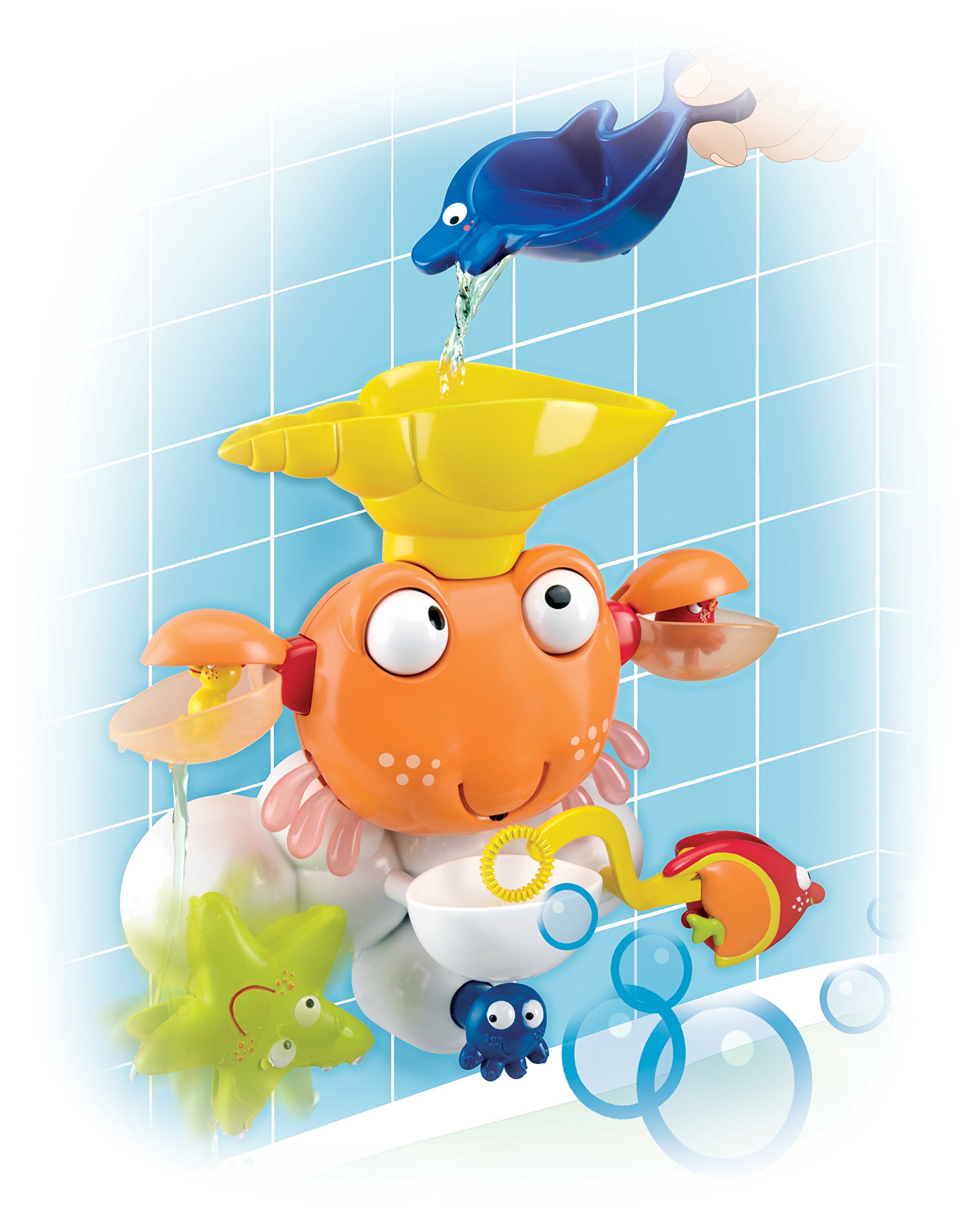 Lexibook IT025 Granchio Gioco Bagnetto Arancione con Ventose