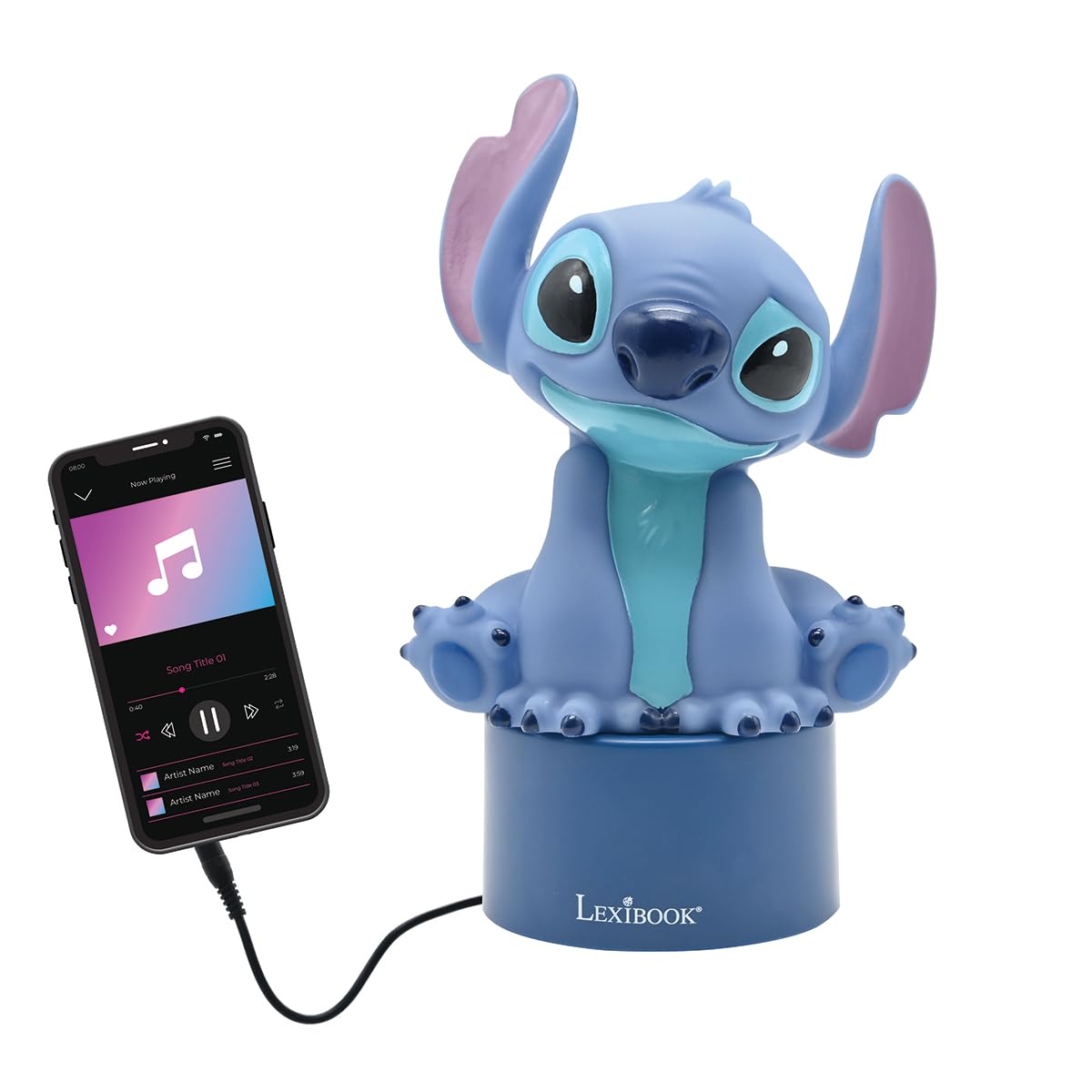 Lexibook Stitch NS01DLXB luce notturna con altoparlante blu
