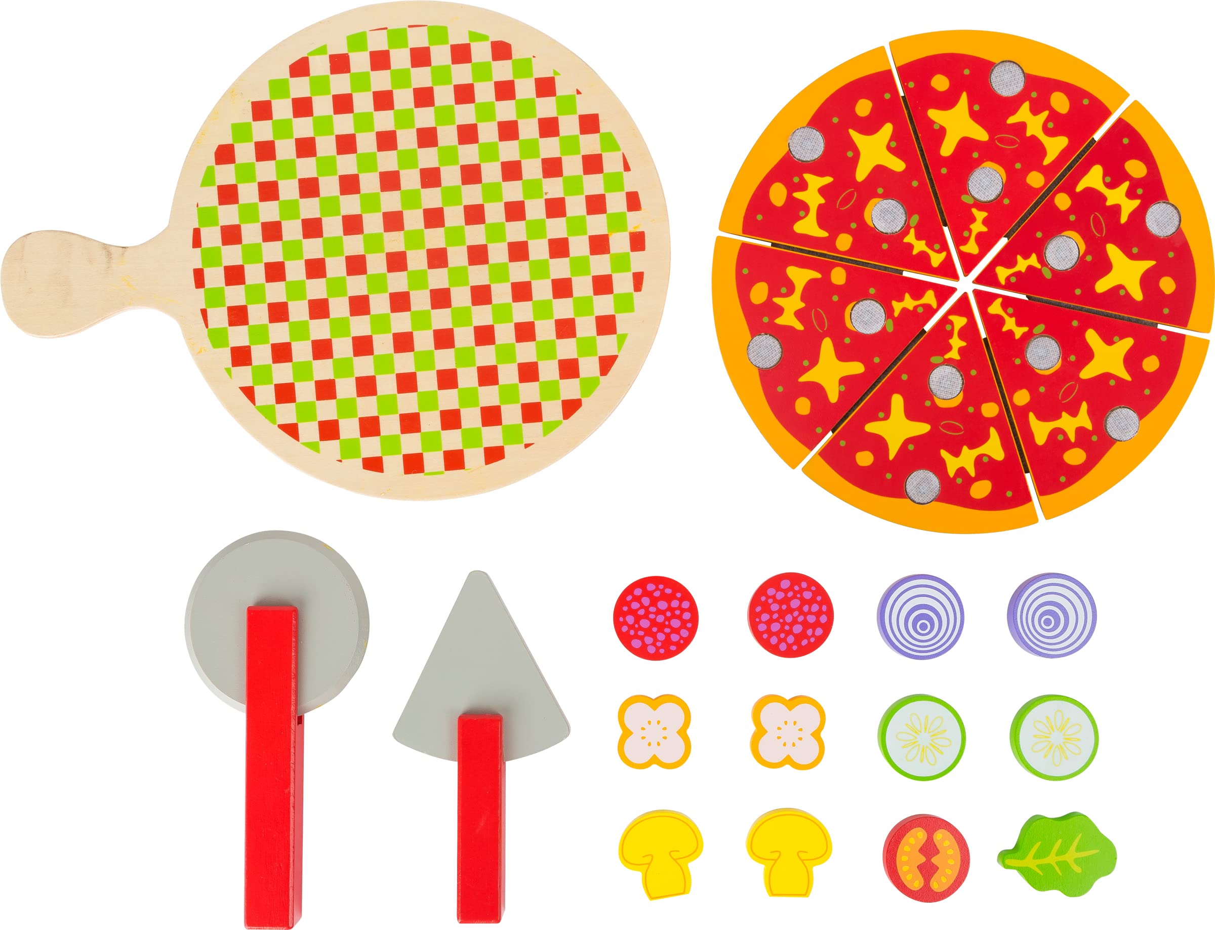 smallfoot Pizza da Tagliare gioco cucina legno velcro