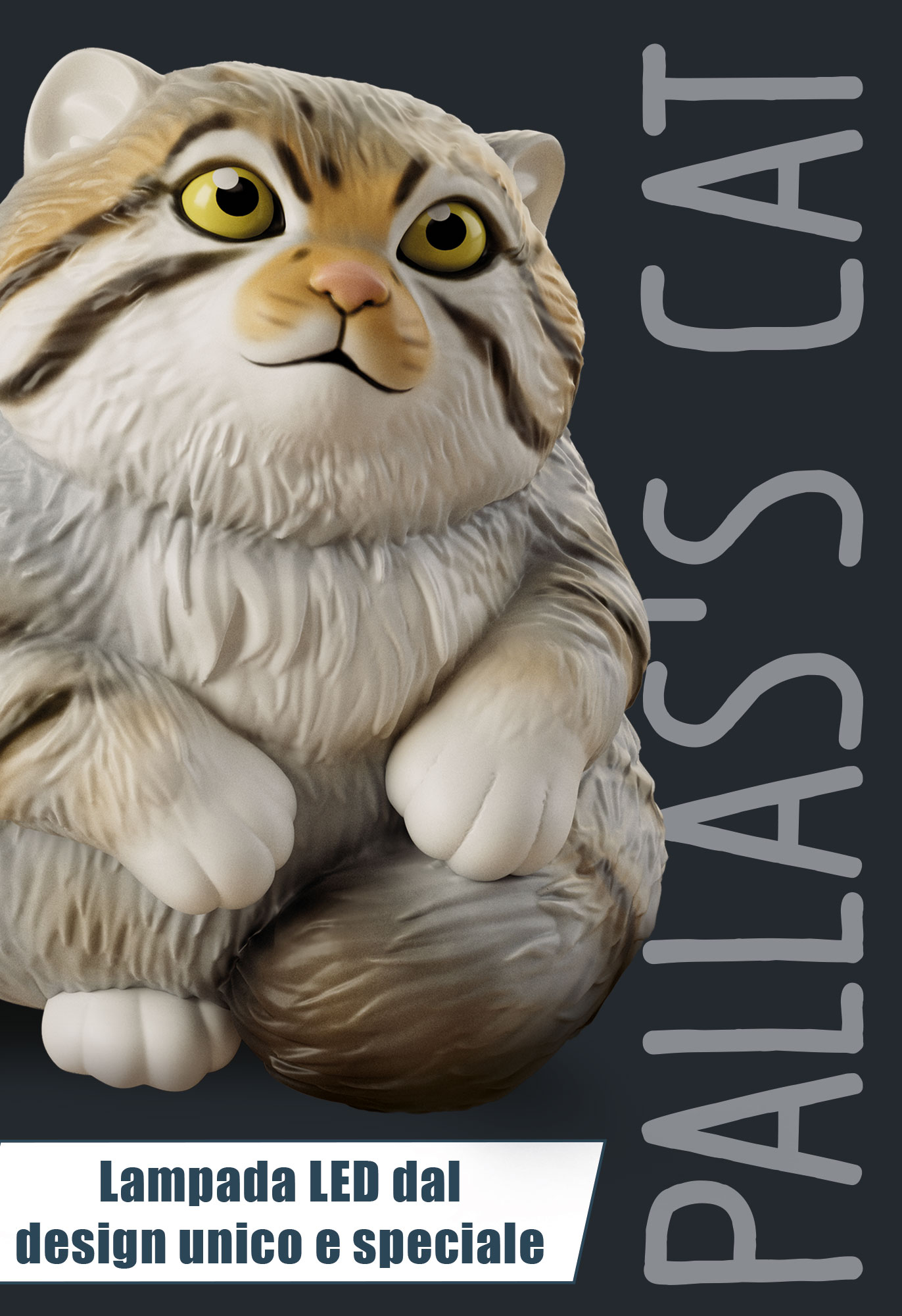Lisciani Rainy Days Gatto di Pallas Lampada Occhi Notte