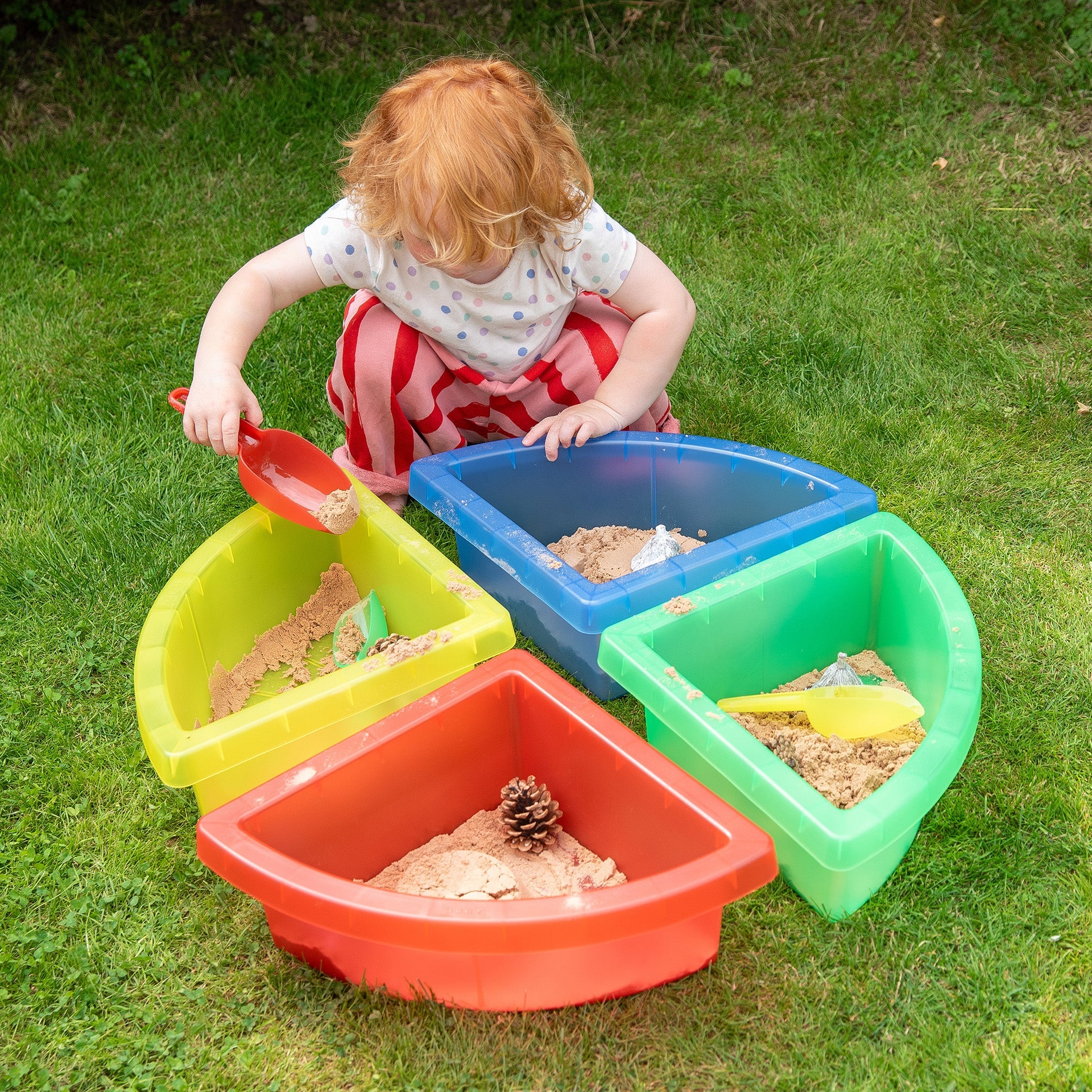 Tickit Translucent Colour Nesting Scoops palette 3 pezzi traslucide