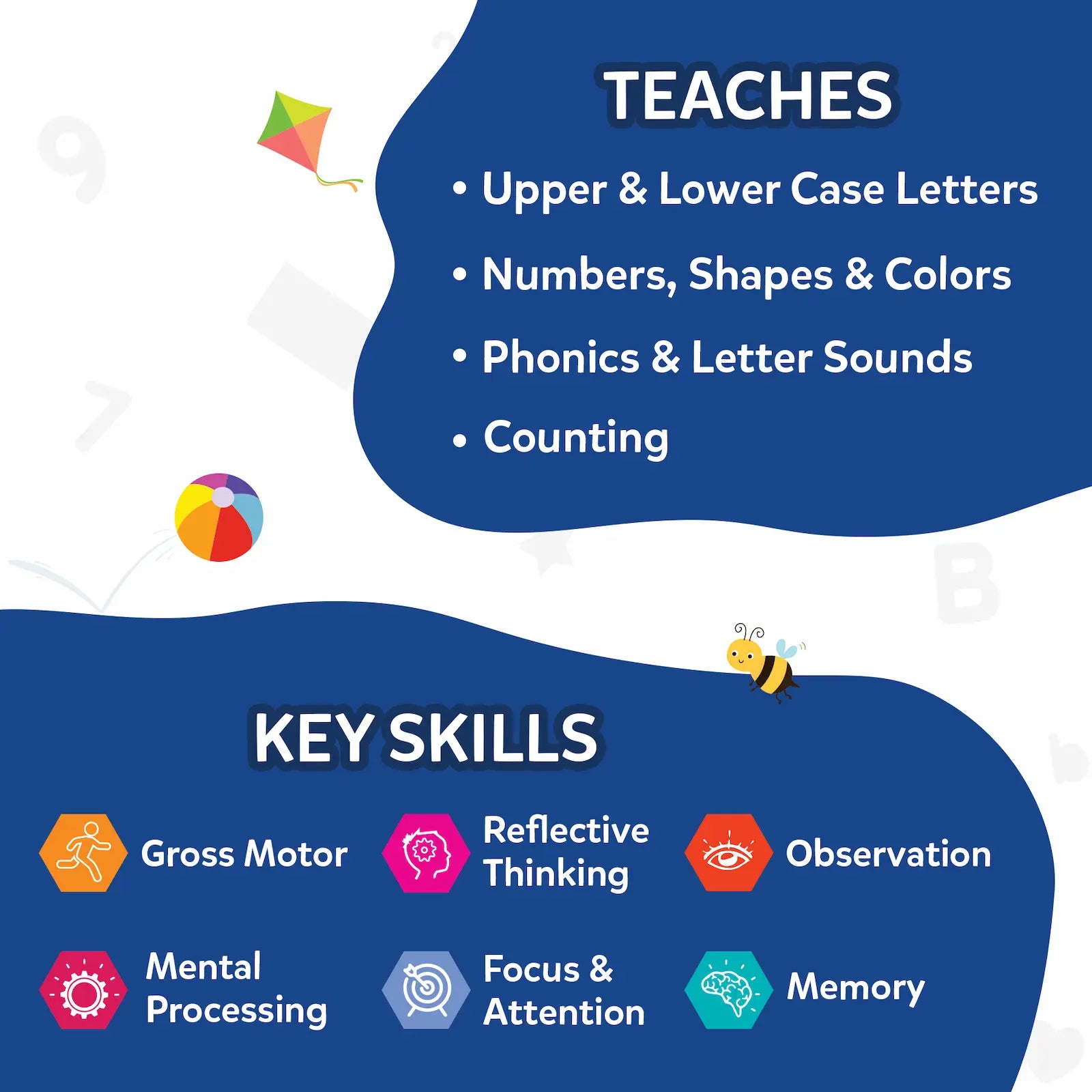 Skillmatics Jump and Learn flashcard 50 carte 2-5 anni