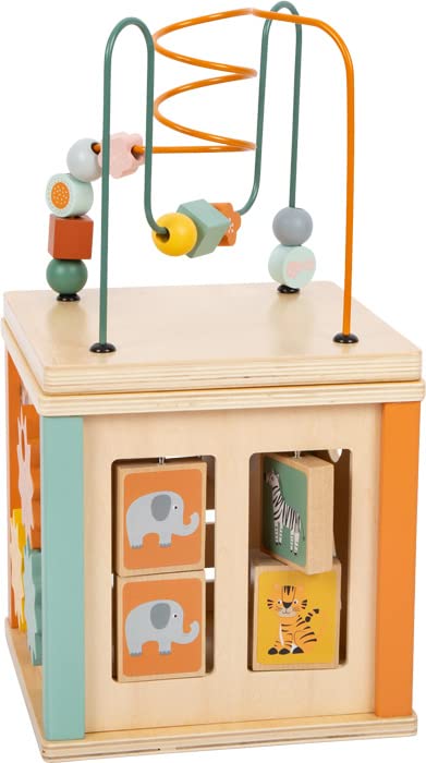smallfoot Safari 11960 cubo motricità legno da 12 mesi