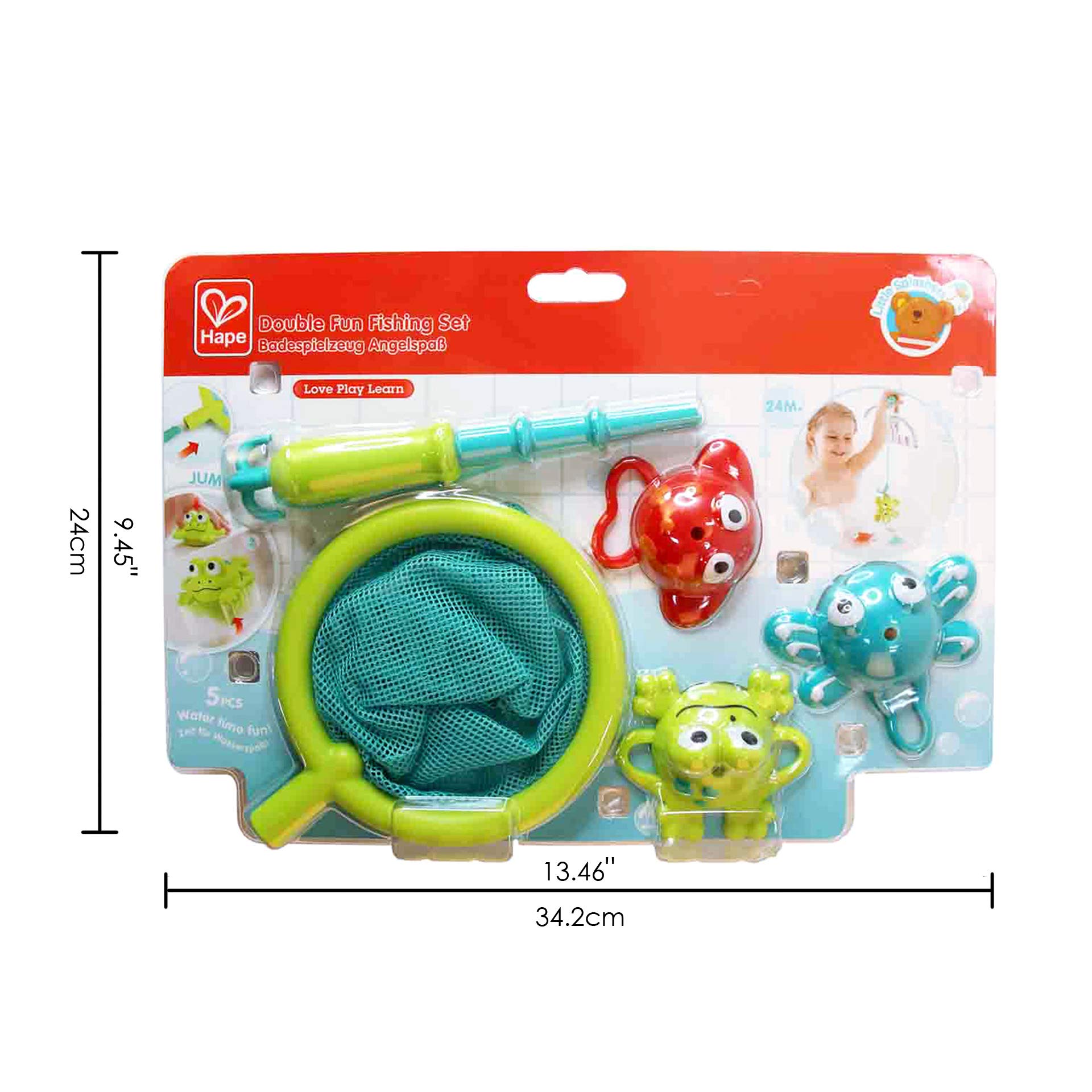 Hape Set da Pesca gioco bagnetto acqua 3 animali