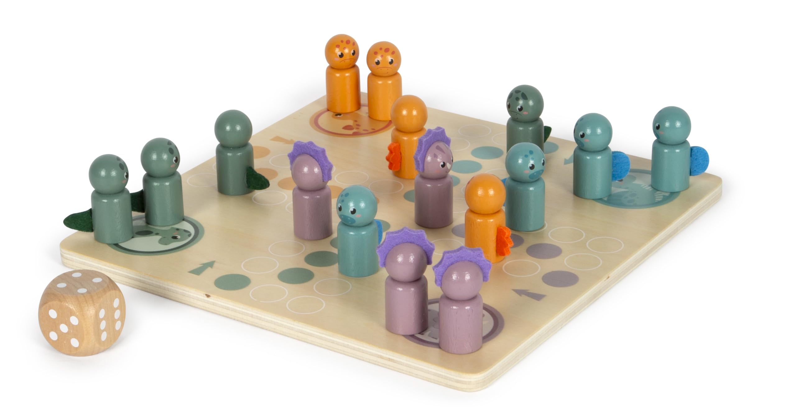 smallfoot Dino ludo gioco in legno 4 giocatori contare