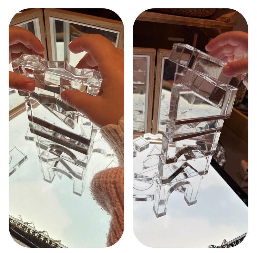 Tickit Clear Crystal Blocchi Trasparenti 25 Pezzi Acrilico