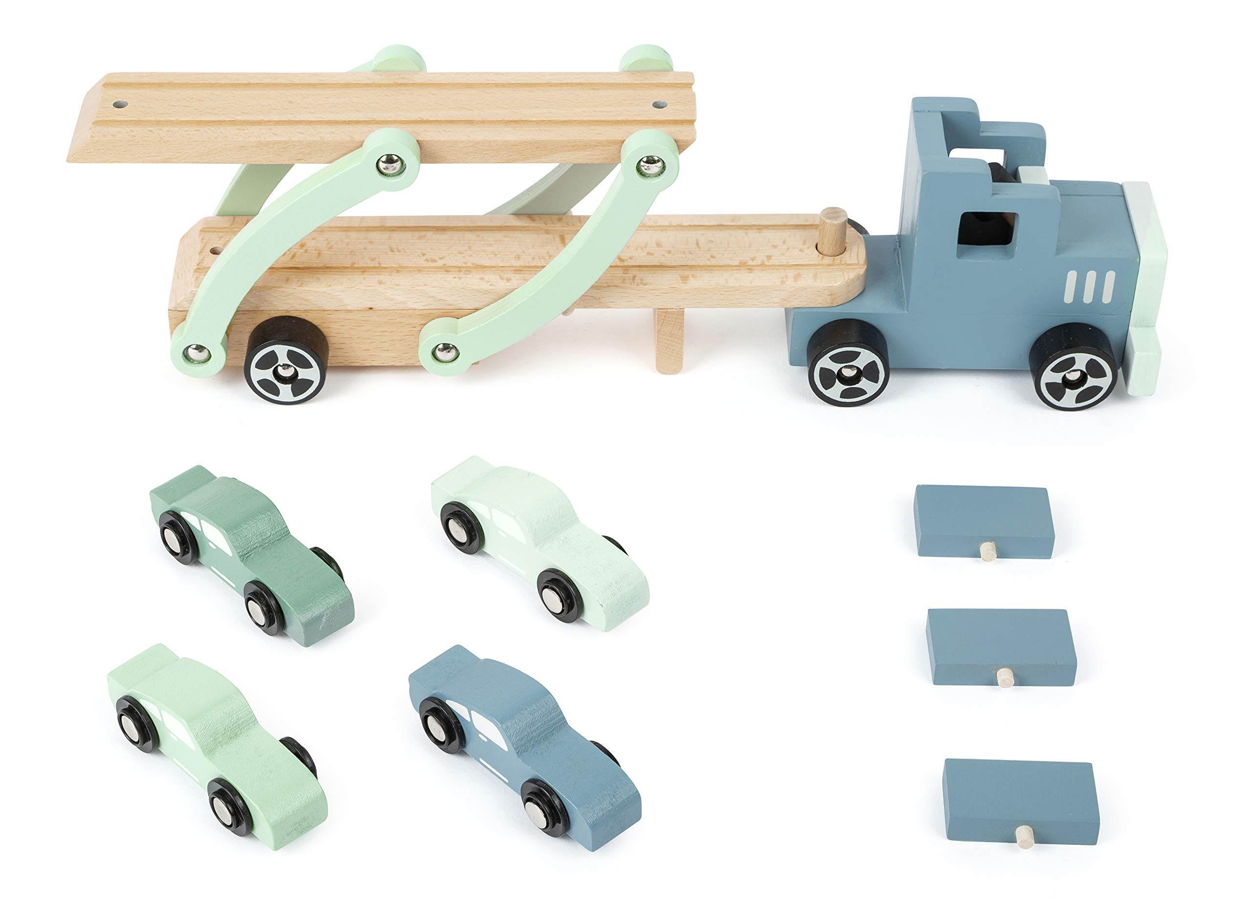 smallfoot 11510 Chicago bisarca legno con 4 auto