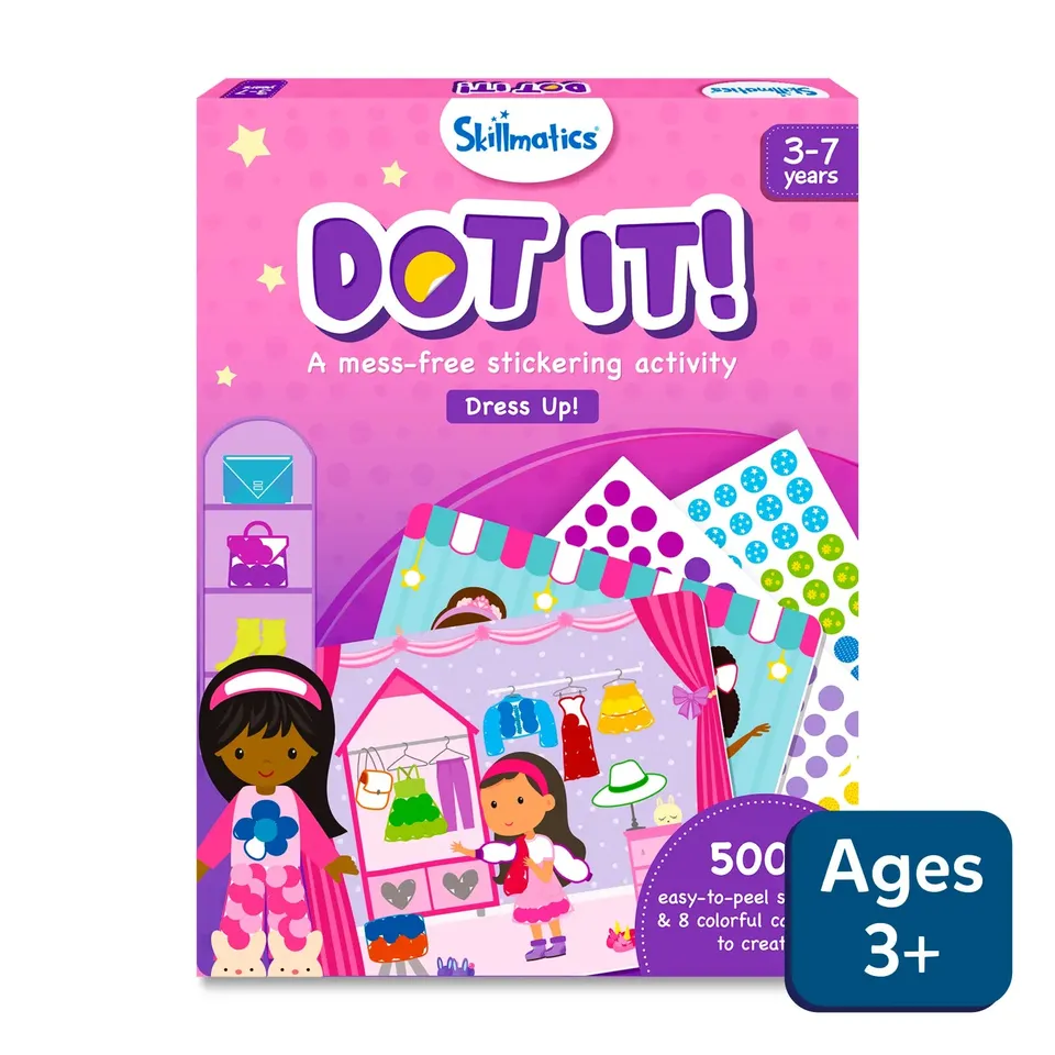 Skillmatics Dot It Dress Up stickers arte bimbi 3-7 anni