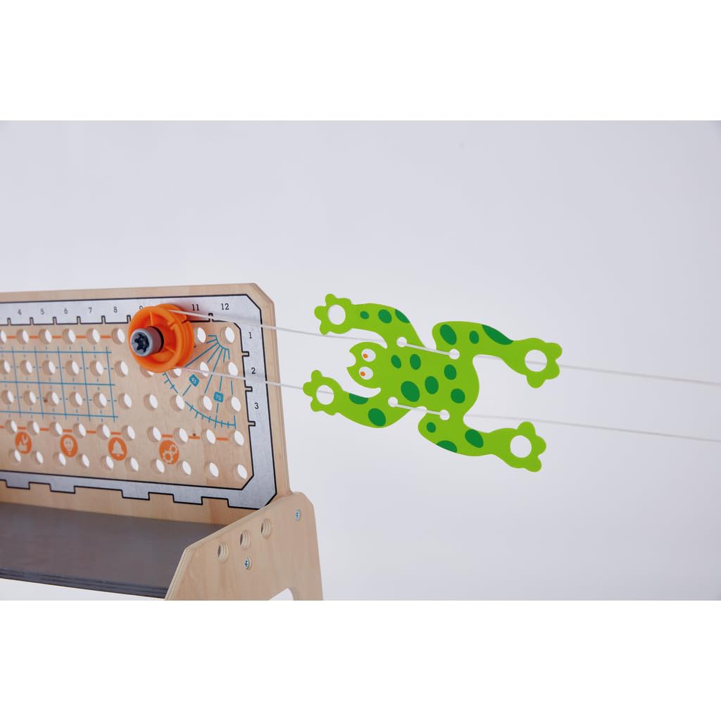 Hape Junior Inventor banco lavoro legno Medium 58 pezzi