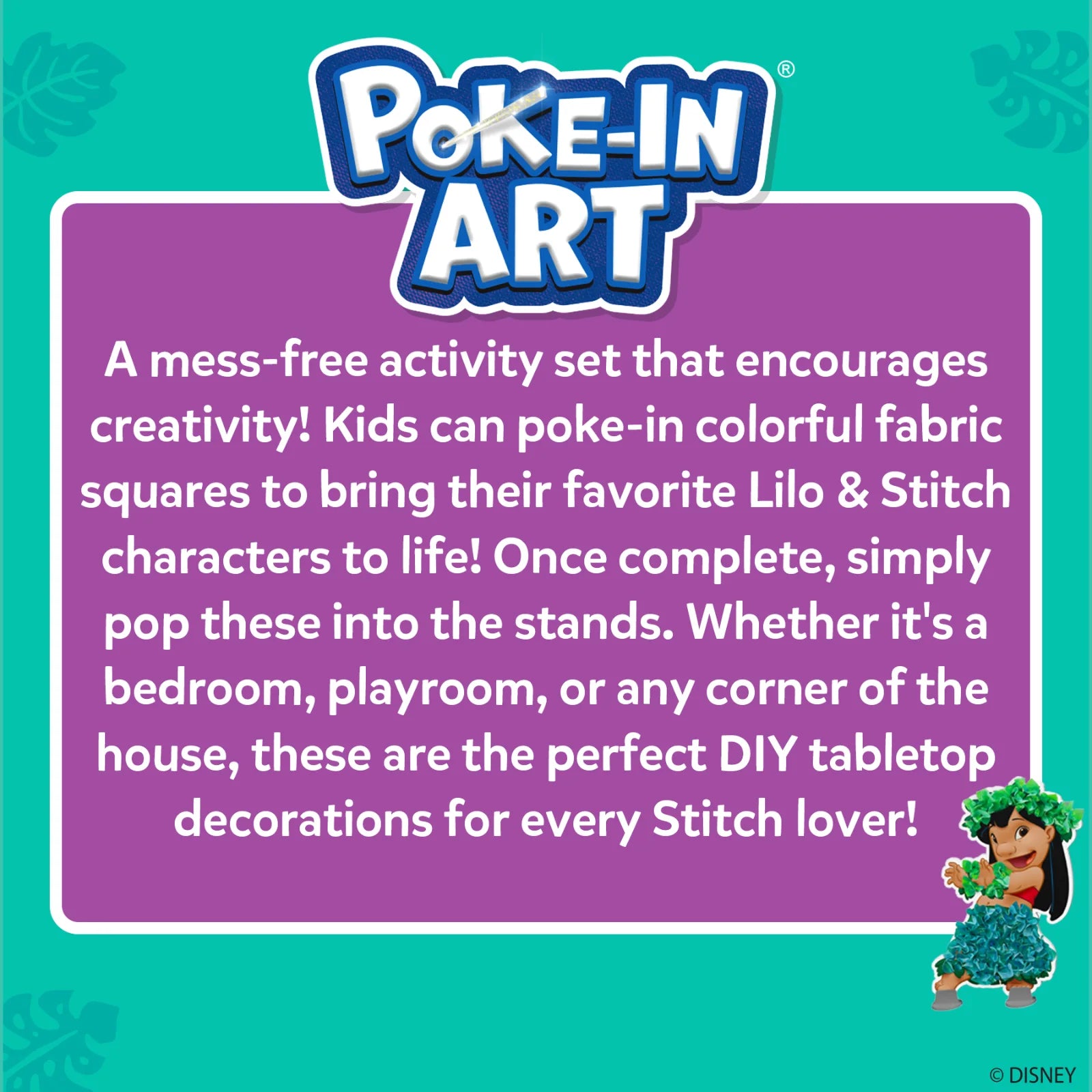 Skillmatics Poke-in Art Lilo Stitch kit mosaico stoffa