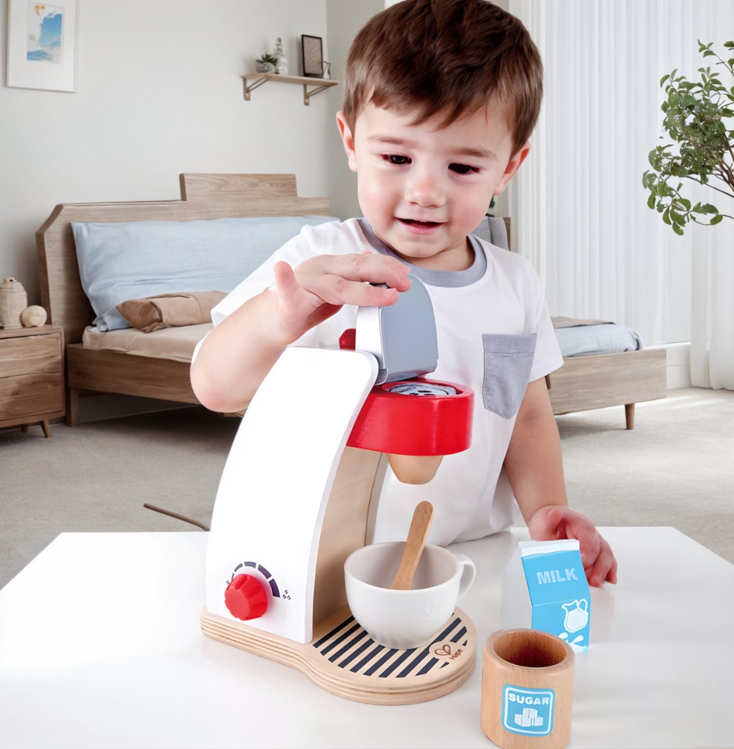Hape macchinetta del caffè in legno per bambini