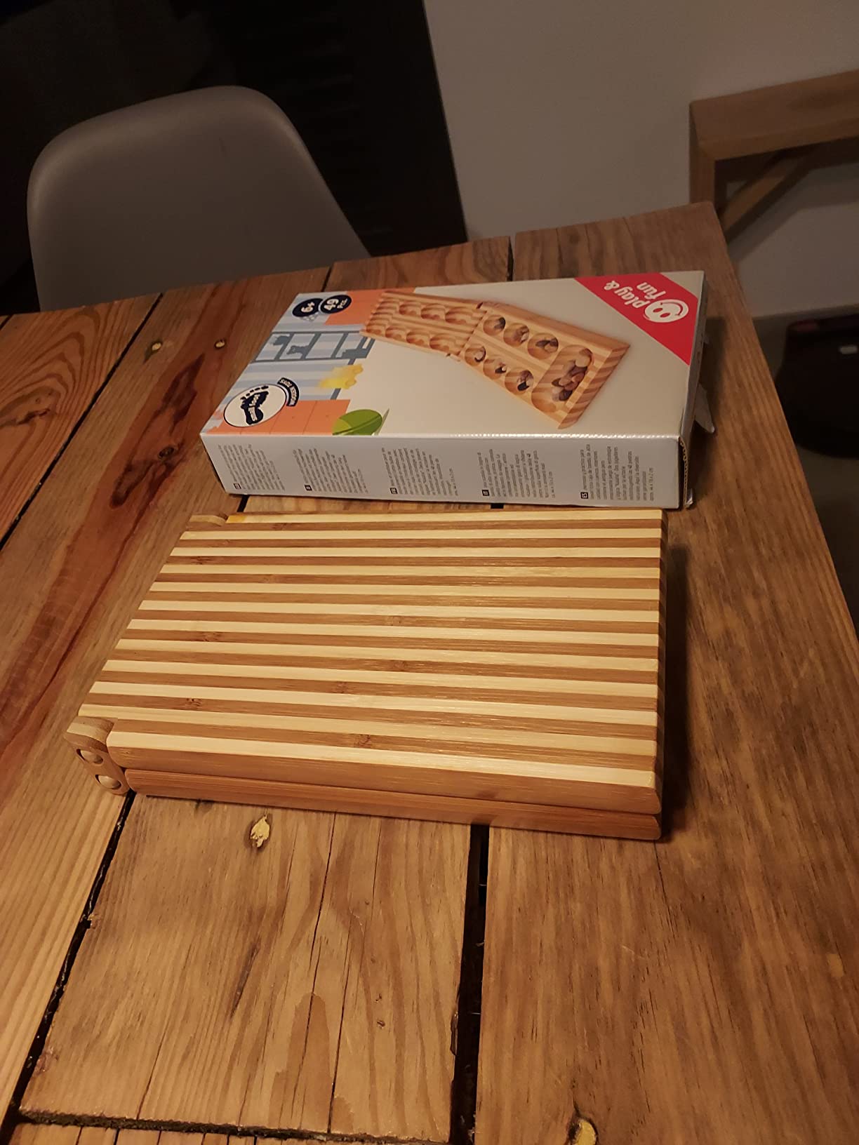 smallfoot Kalaha gioco da tavolo in legno con pietre