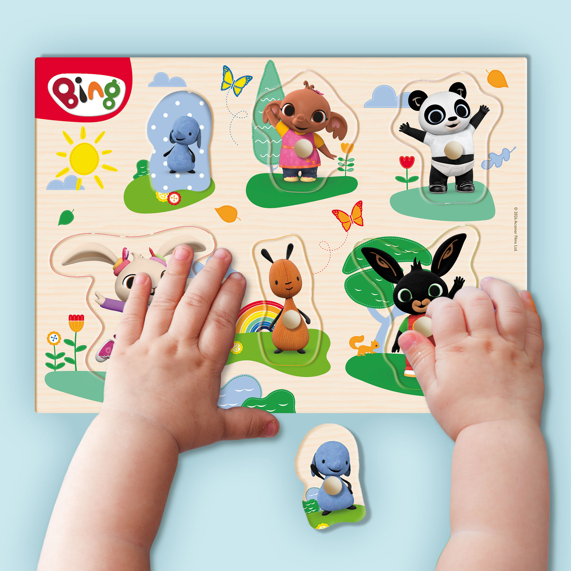 Lisciani Bing puzzle legno sagomato prescolare 6 soggetti
