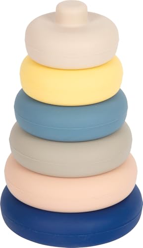 smallfoot 12749 torre impilabile silicone 6 pezzi da 1 anno
