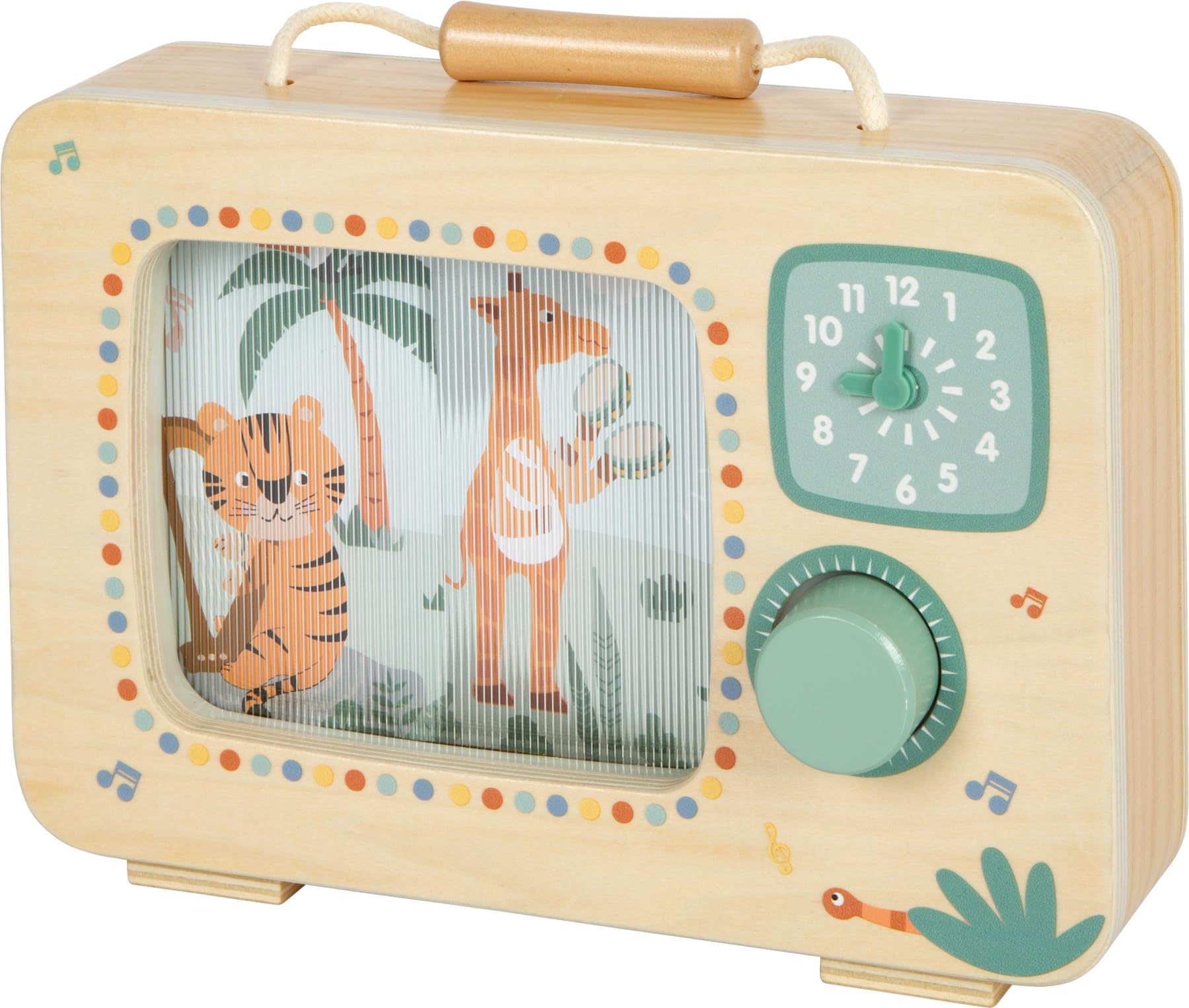 smallfoot Safari carillon TV legno per bambini