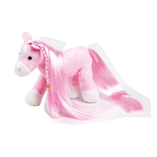 small foot Paulina 4144 Pony Peluche Rosa con Borsa 20 cm