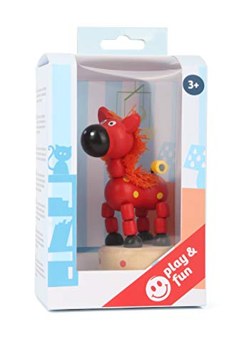 smallfoot 11155 cavallo animaletto a pressione legno