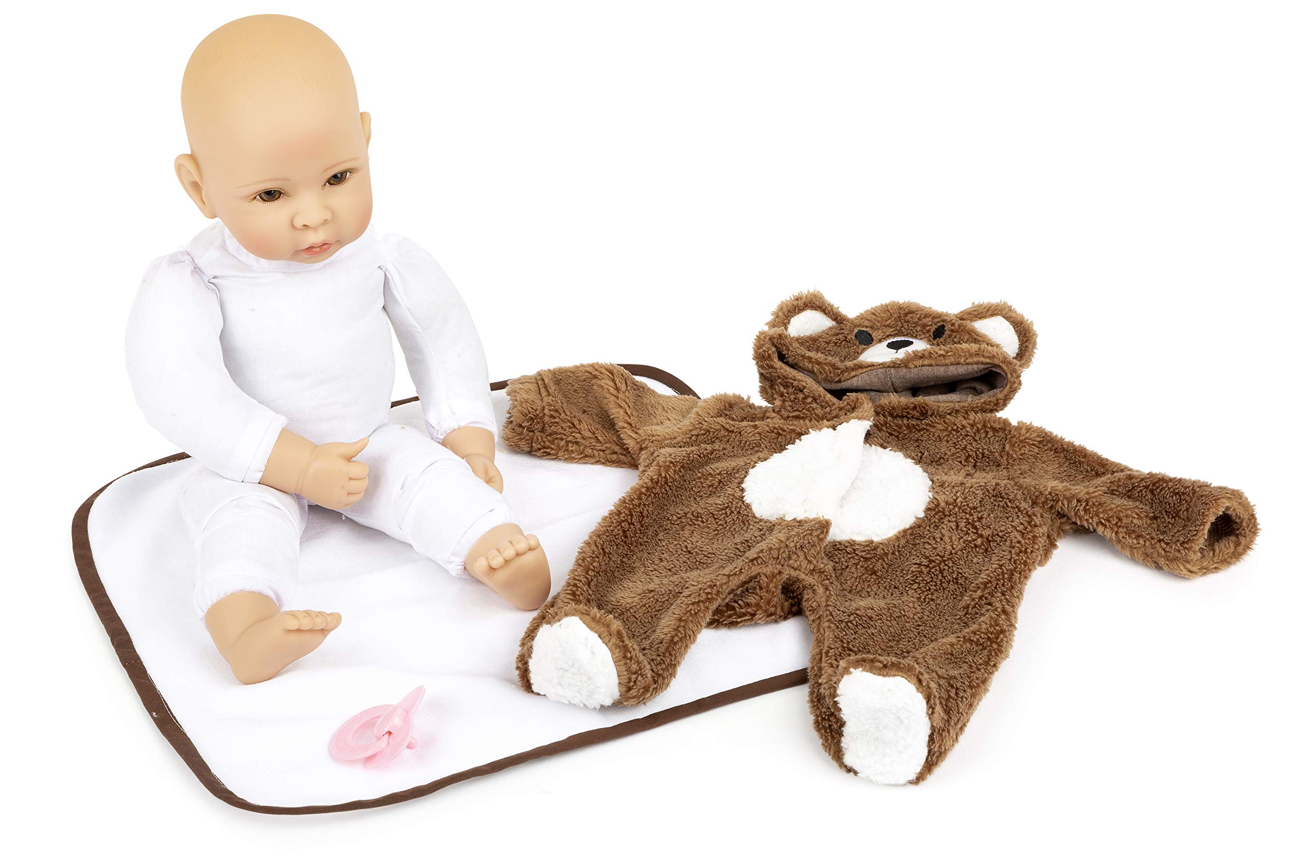 smallfoot 11497 bambola orsacchiotto 40 cm con coperta
