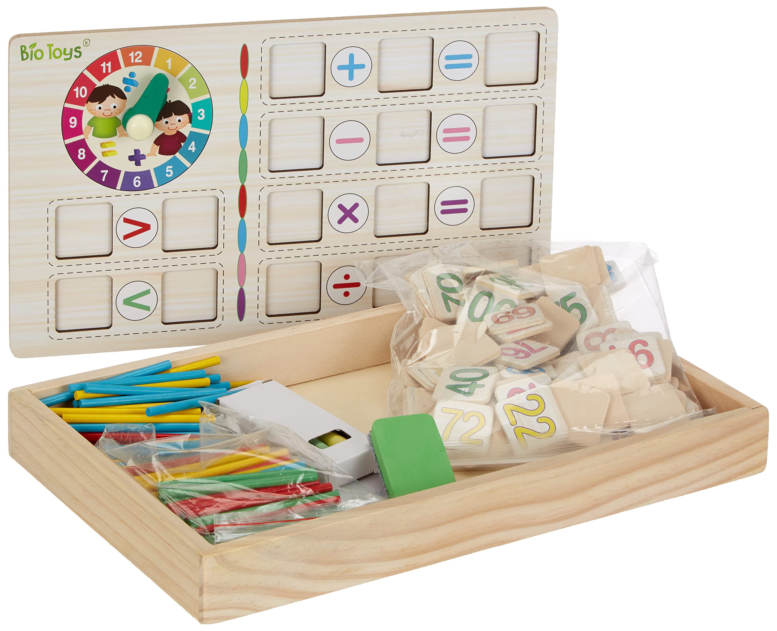 Lexibook Bio Toys EDU200 scatola matematica in legno
