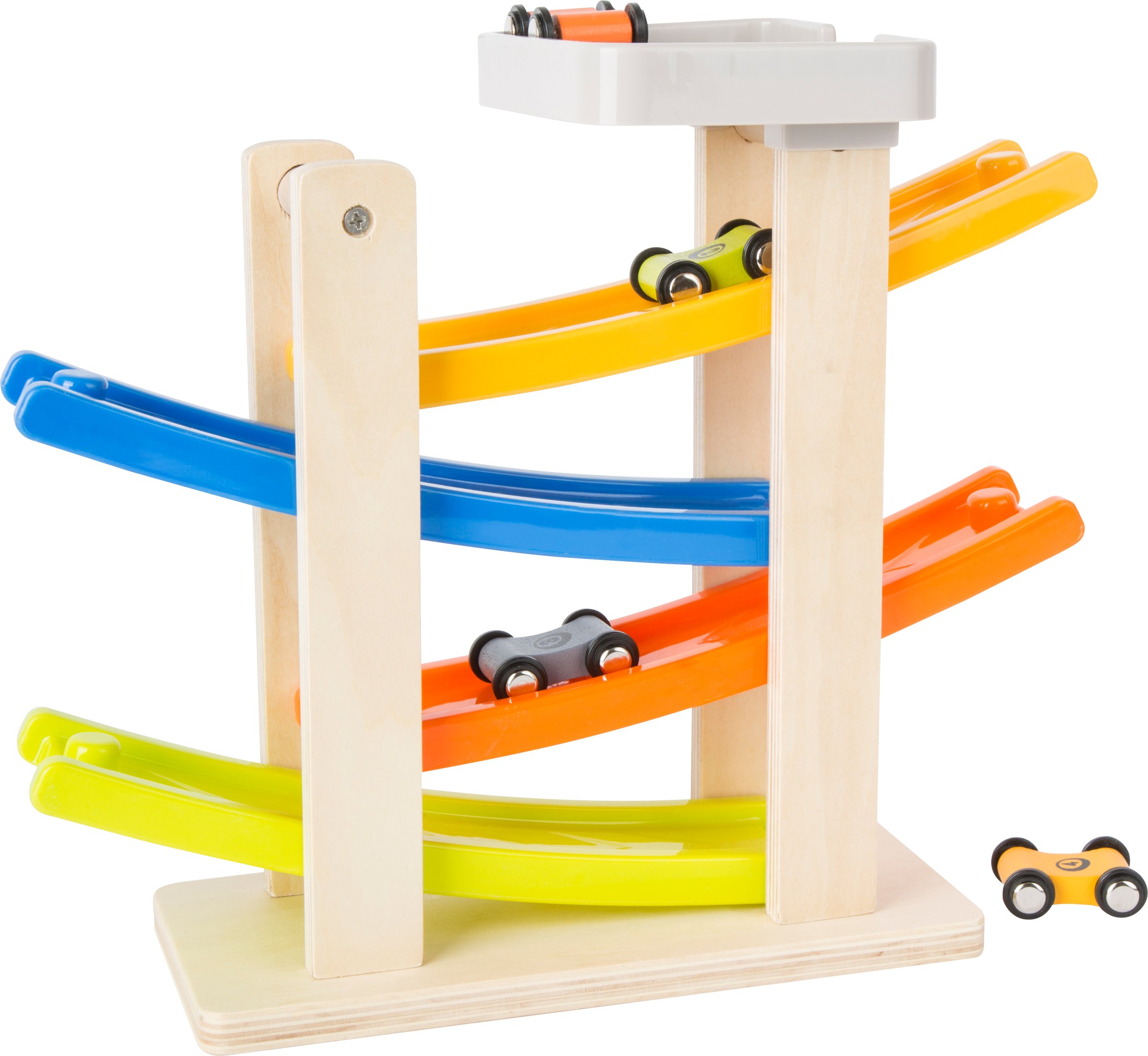 Smallfoot 10602 pista macchinine legno 4 livelli 4 auto