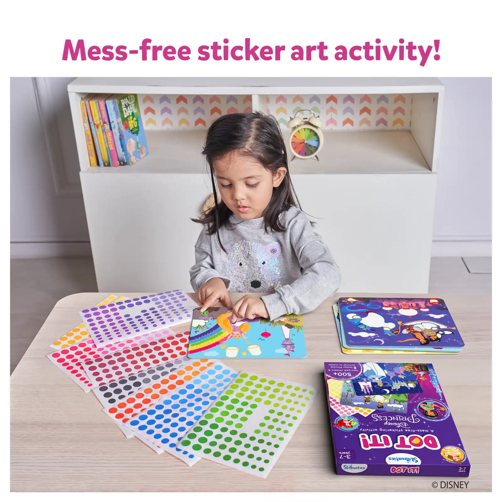 Skillmatics Dot It Disney Princesses stickers arte 3-7 anni