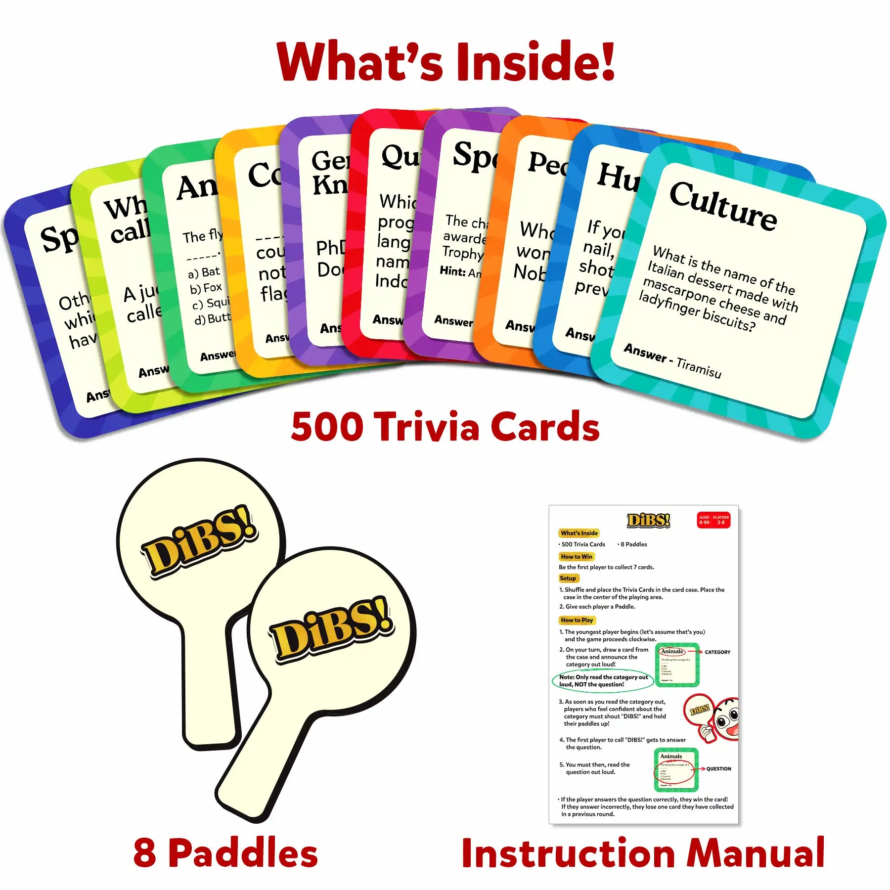 Skillmatics DiBS! gioco trivia 10 categorie da 8 anni